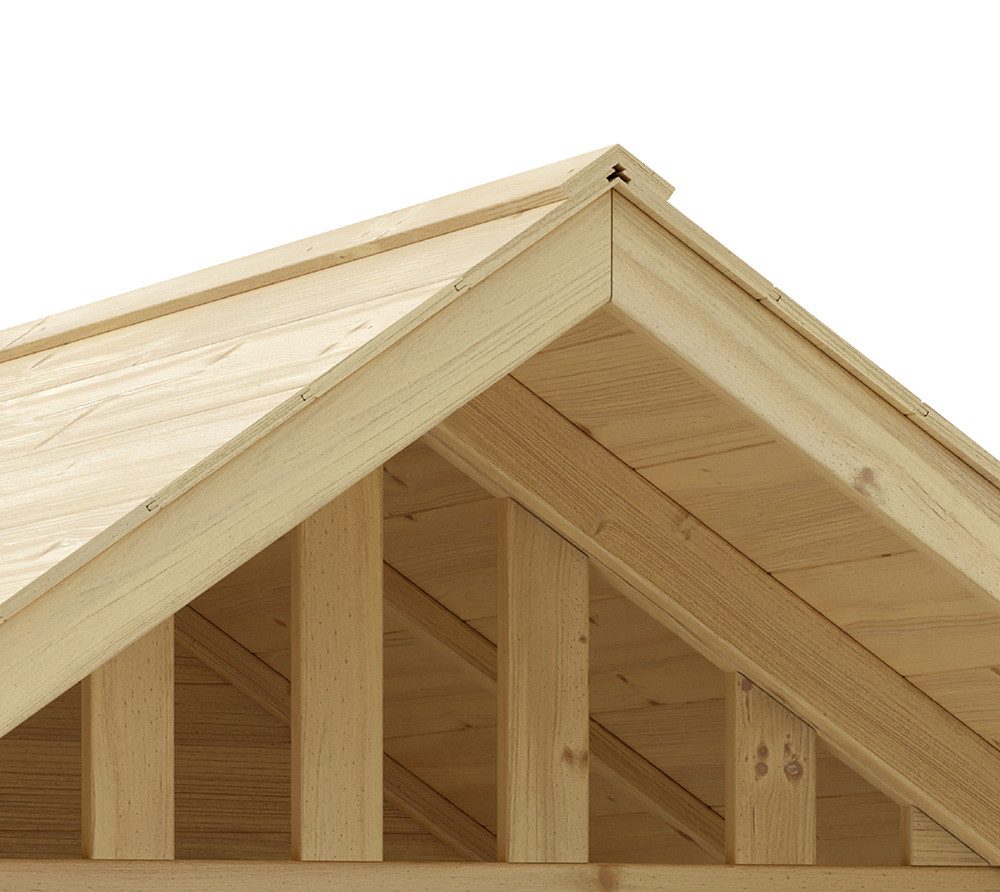 Zwerkules Spielhaus Villa, Einfach zusammengebaut, Altersempfehlung ab 18 M., LxBxH 137x121x140cm