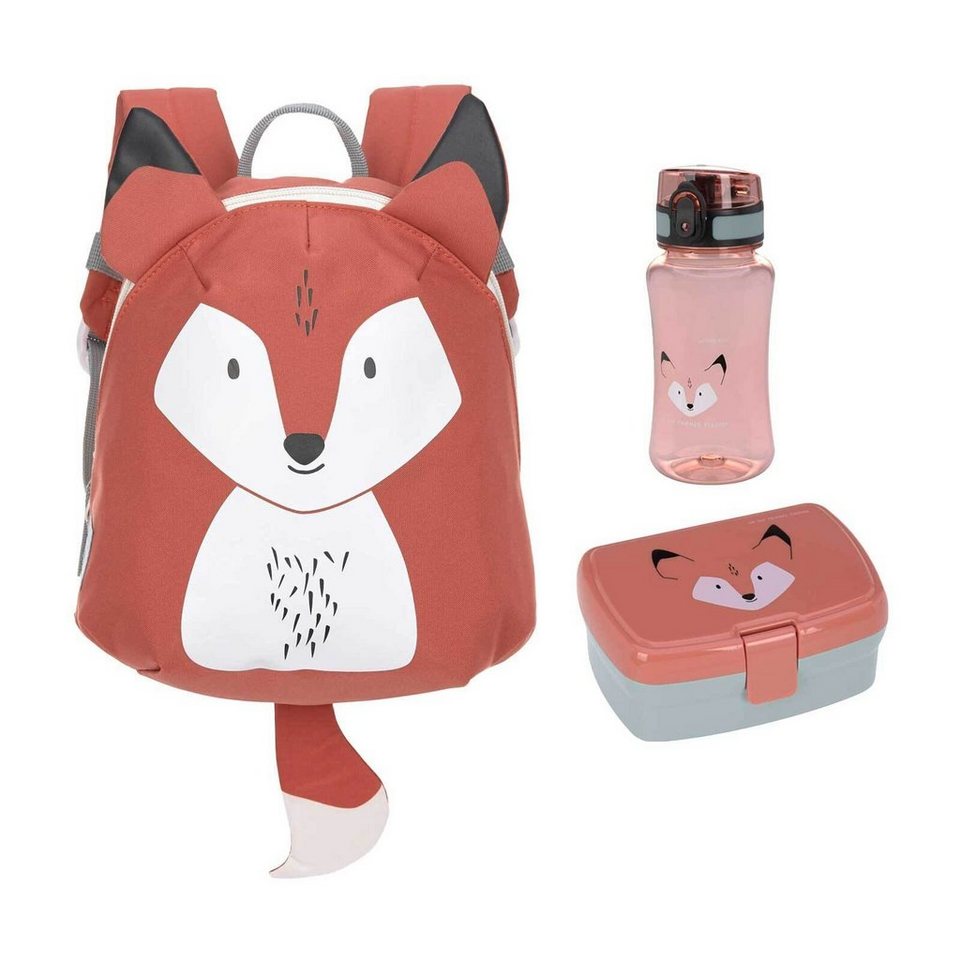 LÄSSIG Kinderrucksack About Friends (1x Rucksack, 1x Lunchbox, 1x  Trinkflasche)