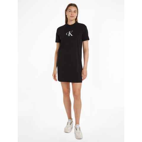 Calvin Klein Jeans Shirtkleid SATIN CK T-SHIRT DRESS mit Logomarkenlabel