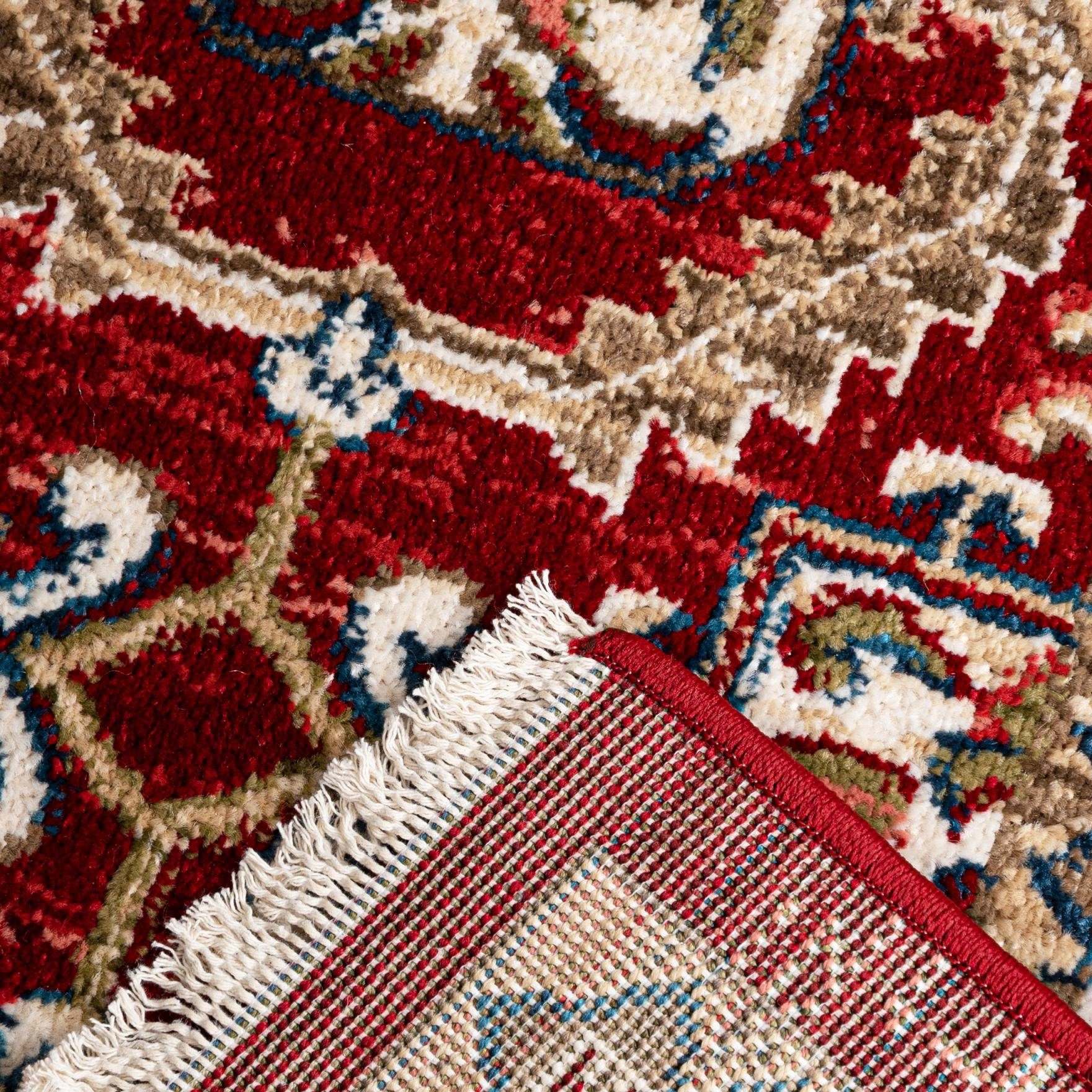 Teppich 120 Rot, Oriente Mazovia, Geeignet cm, Wohnzimmerteppich x Fußbodenheizung, Traditioneller Orientteppich für - Pflegeleicht, Teppich Orient 170