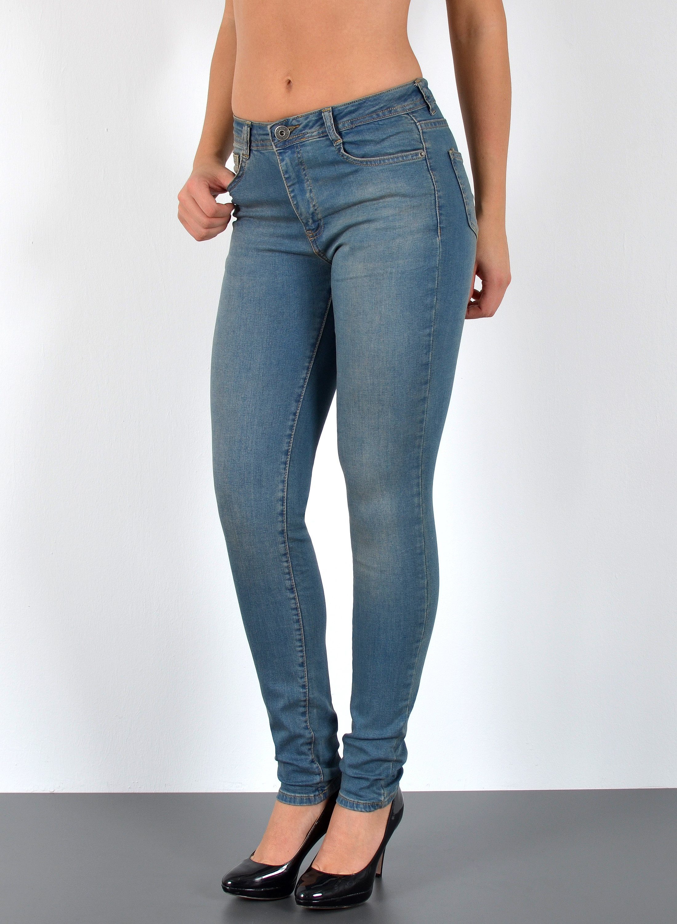 ESRA Skinny-fit-Jeans S800 Damen Jeanshose Skinny günstig online kaufen