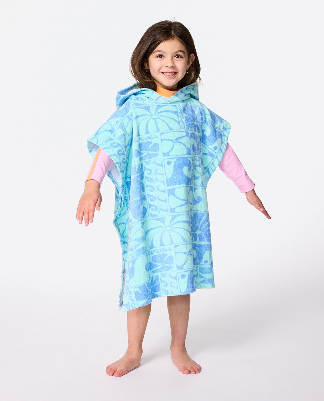 Rip Curl Bademantel Surf Mixed Snap Poncho für Mädchen