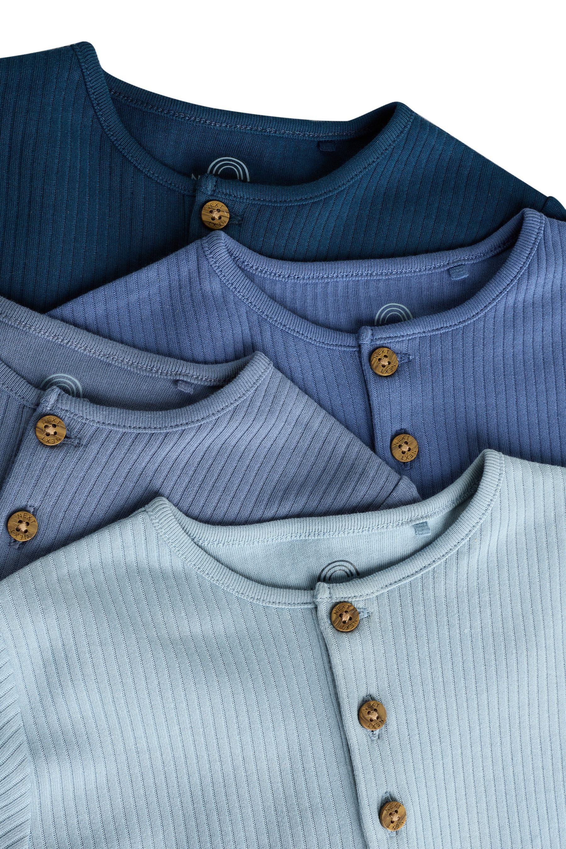 Next Strampler Baby Strampler mit geknöpftem Stehkragen, 4er-Pack (4-tlg)