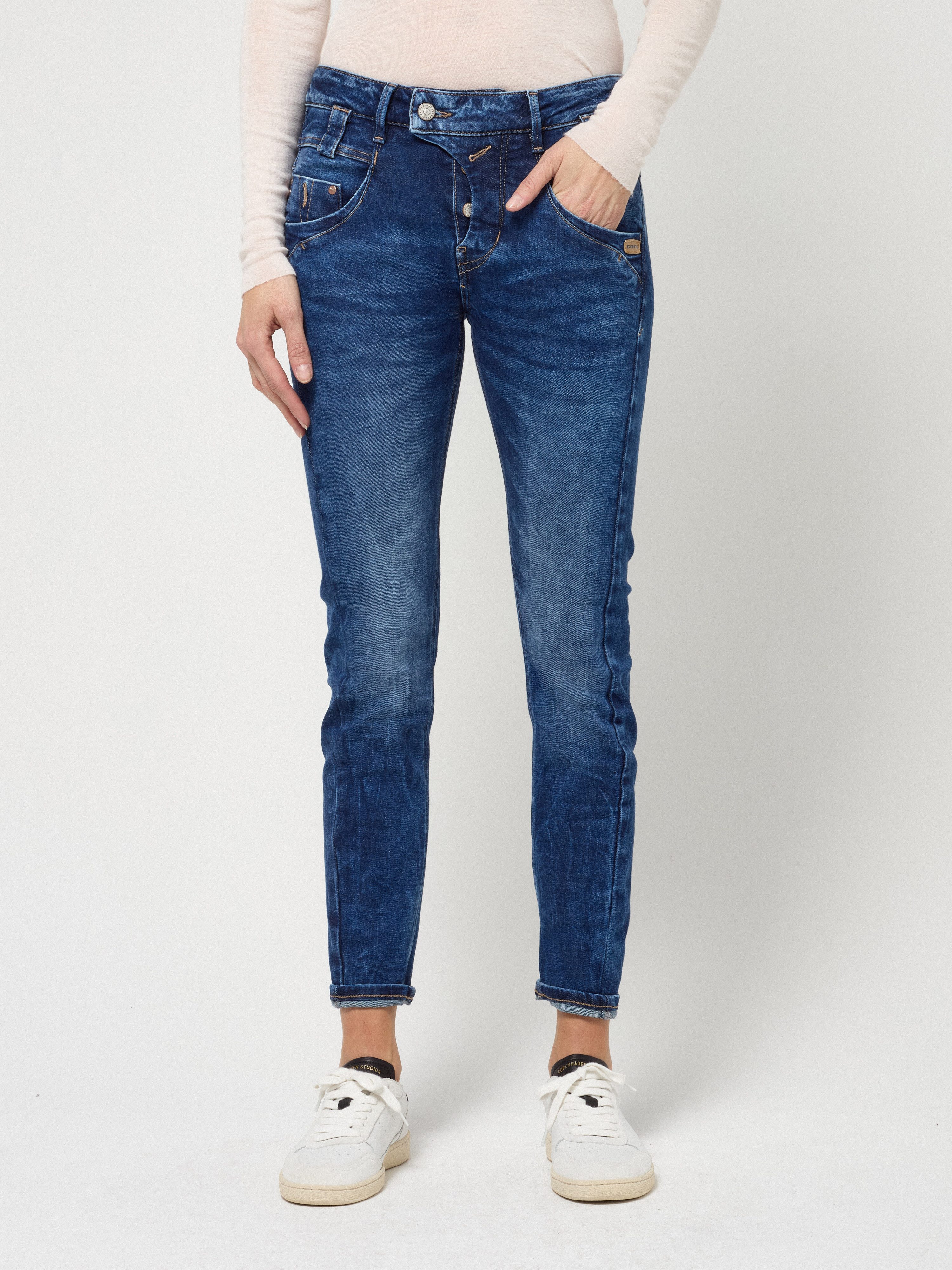 GANG Slim-fit-Jeans 94MARGE mit besonderem 4-Knopf-Verschluss