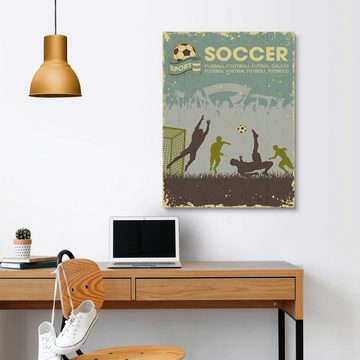 Posterlounge Holzbild TAlex, Fußball, Kinderzimmer Illustration