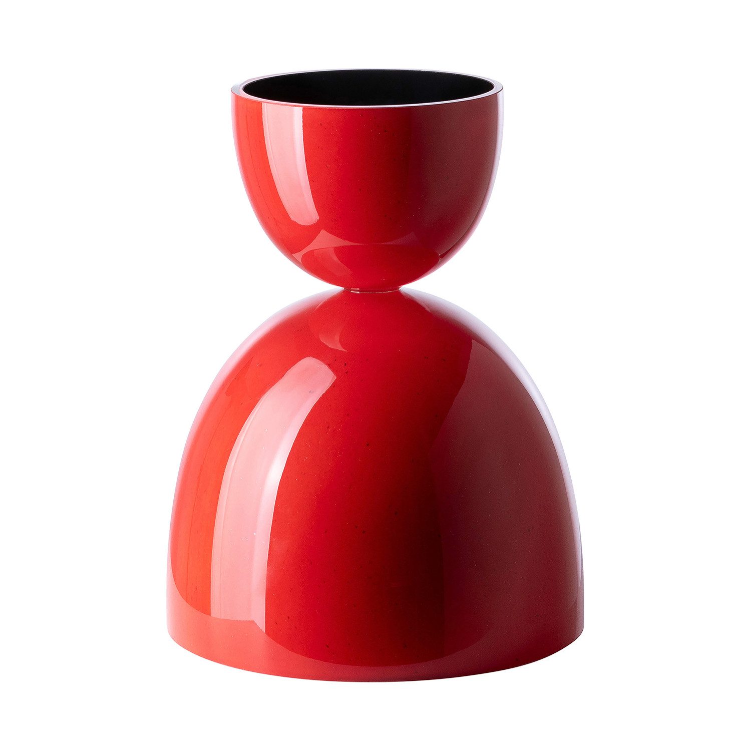 Fink Studio Dekoschale RED PLANET Schale auf Fuß - rot-schwarz - Opalglas - H. 27cm x Ø 22cm (1x Schale, 1 St., Servierplatte - Dekoschale - Glasschale - Dekoobjekt), Servierplatte Dekoschale Glasschale Dekoobjekt - Elegantes Design