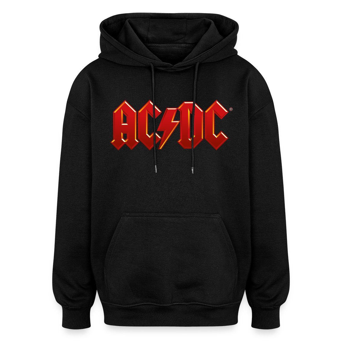Spreadshirt Hoodie AC/DC Klassisches Logo Mit Blitz Unisex Oversize Hoodie (1-tlg)