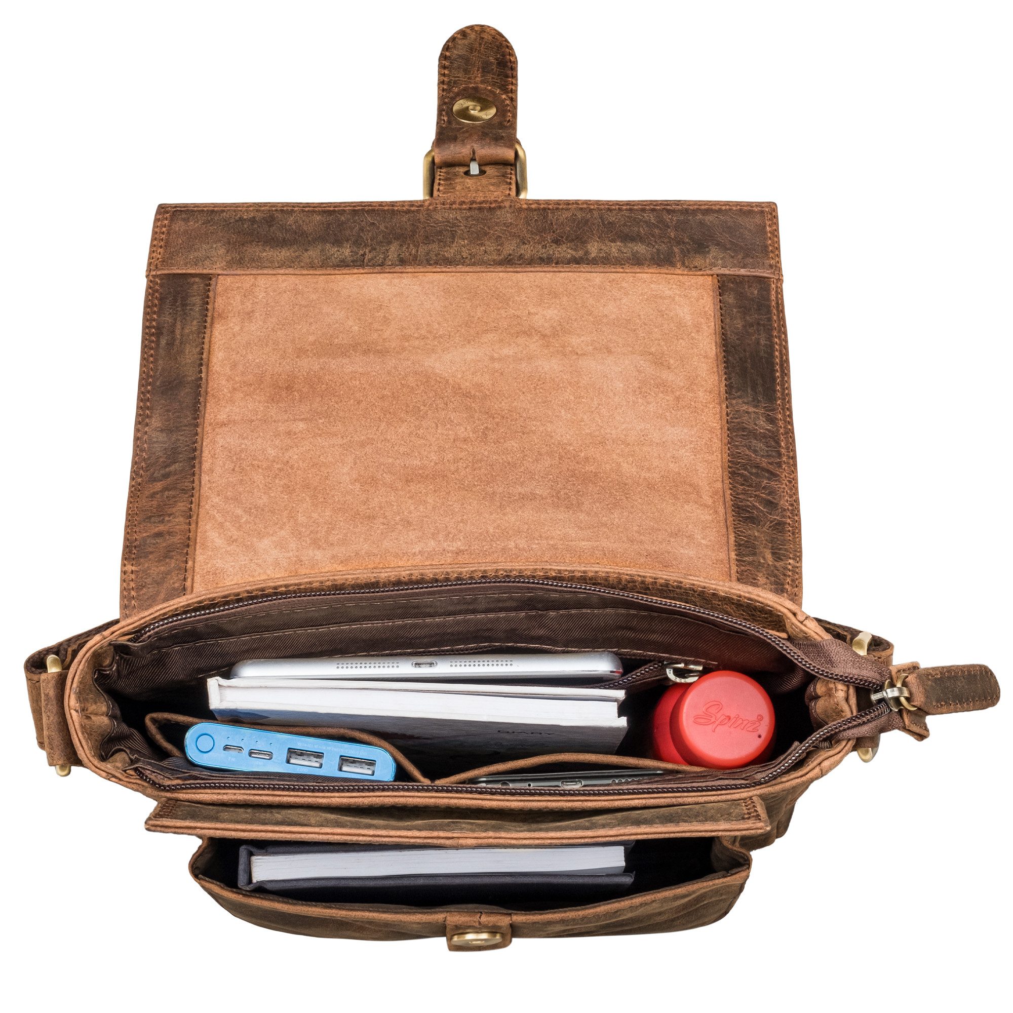 STILORD Schultertasche "Nevio" Herrentasche Leder Umhängetasche