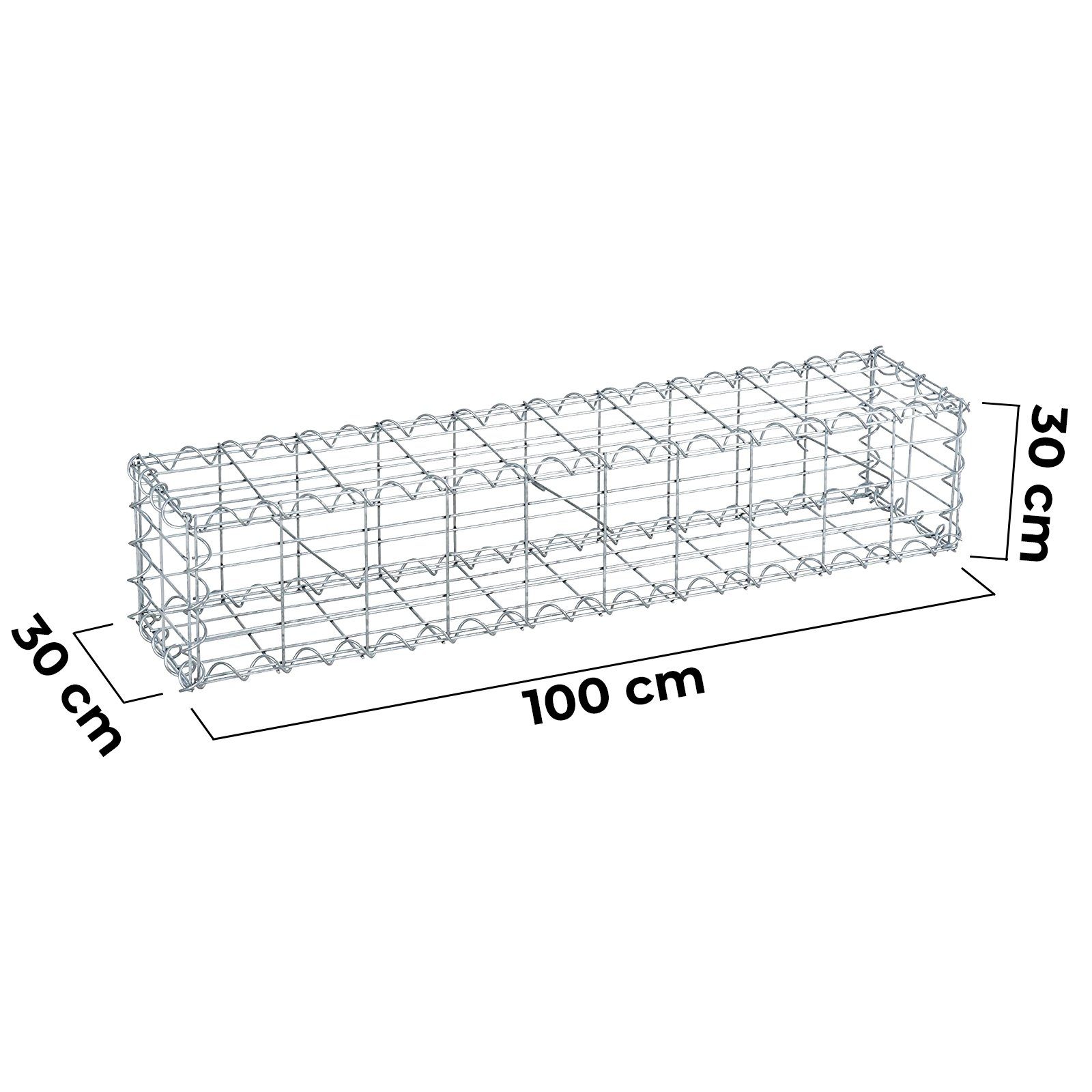 VENDOMNIA Gartenzaun Gabionen mit Spiralverbindungen und günstig online kaufen