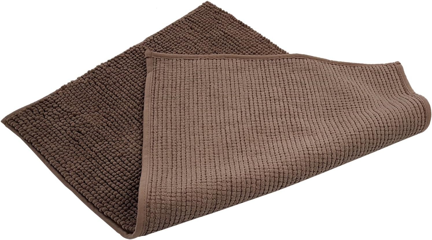 Waidmeister Badematte Waidmeister Badematte Wellnes Chenille Badezimmerteppich, rutschhemmend beschichtet, Polyester, Rutschfest, Saugstark – Bild 5 von 5