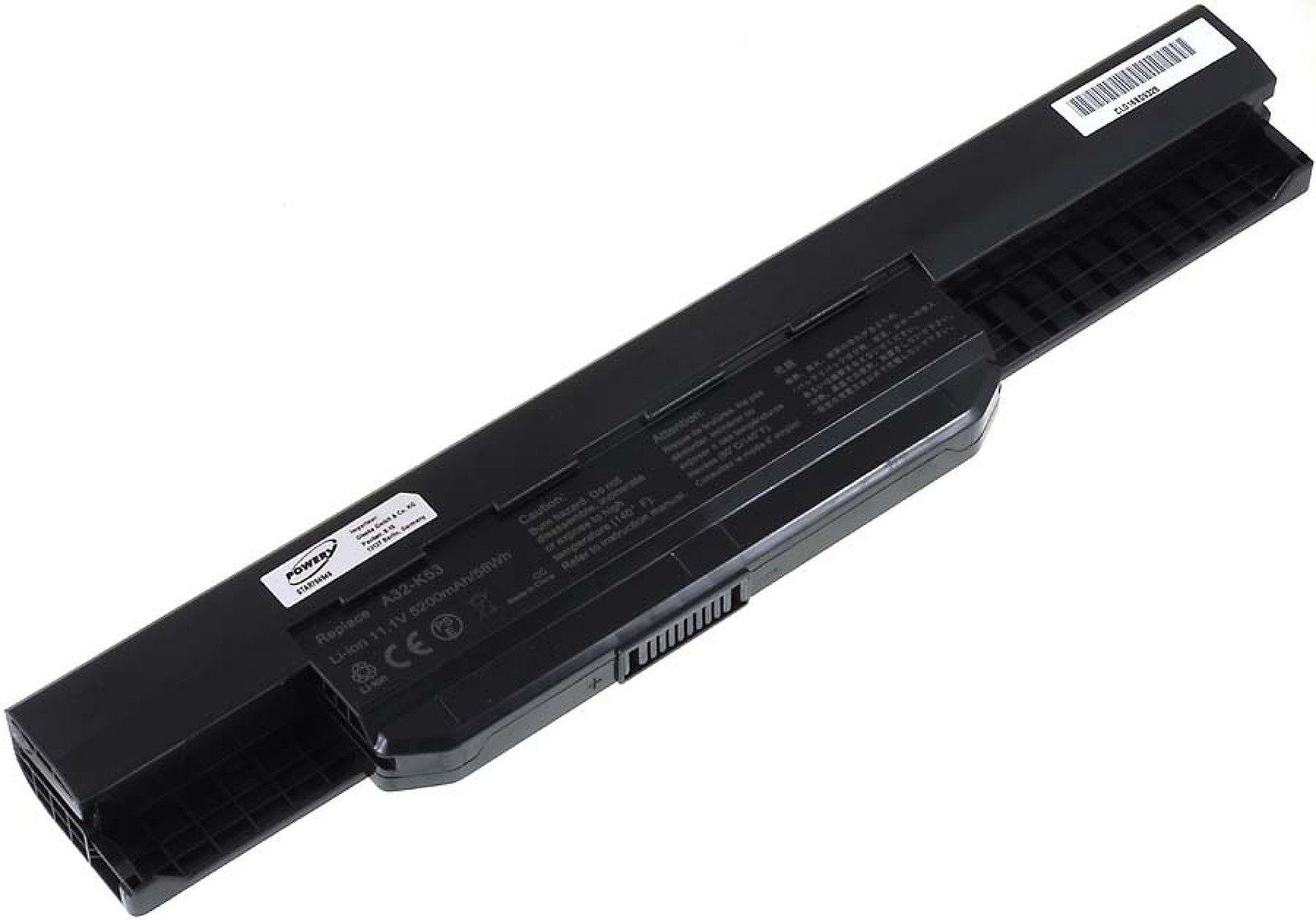 Powery Akku für Asus Laptop-Akku (10.8 A32-K53 Typ 5200 mAh V)