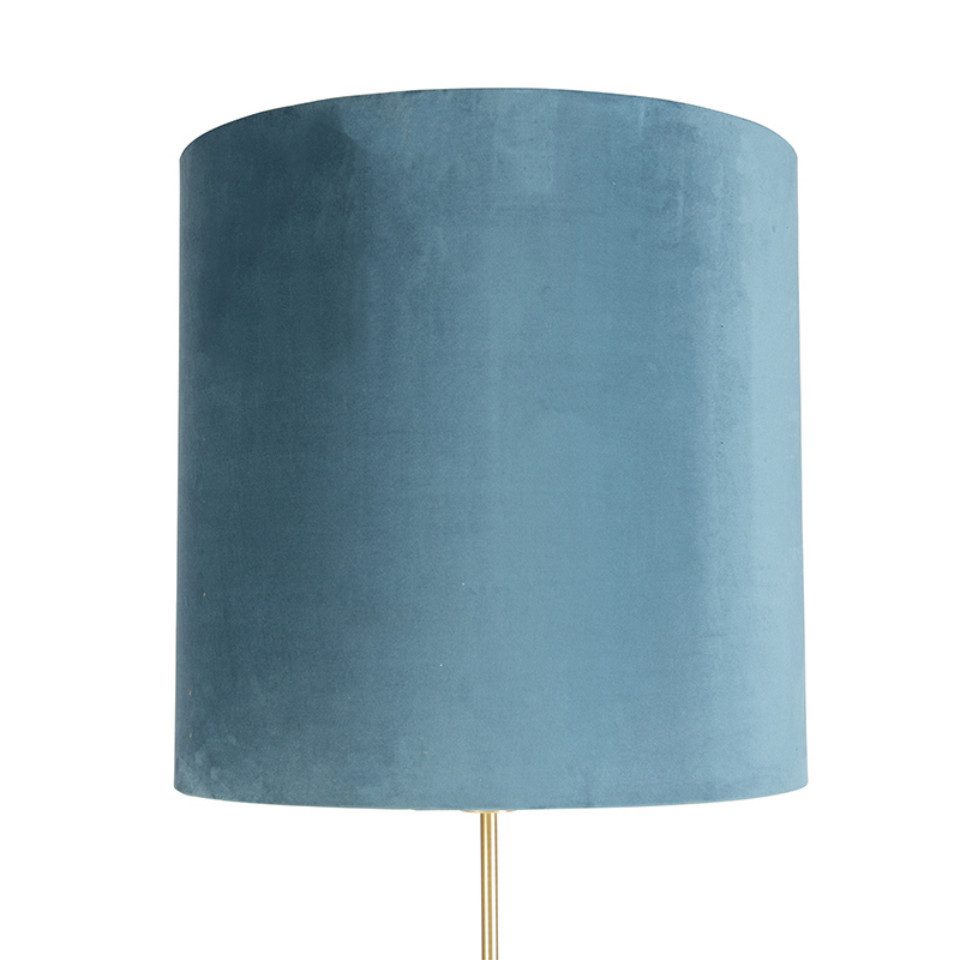 Qazqa Stehlampe Parte fl, ohne Leuchtmittel, E27, Blau, Klassisch / Antik, günstig online kaufen