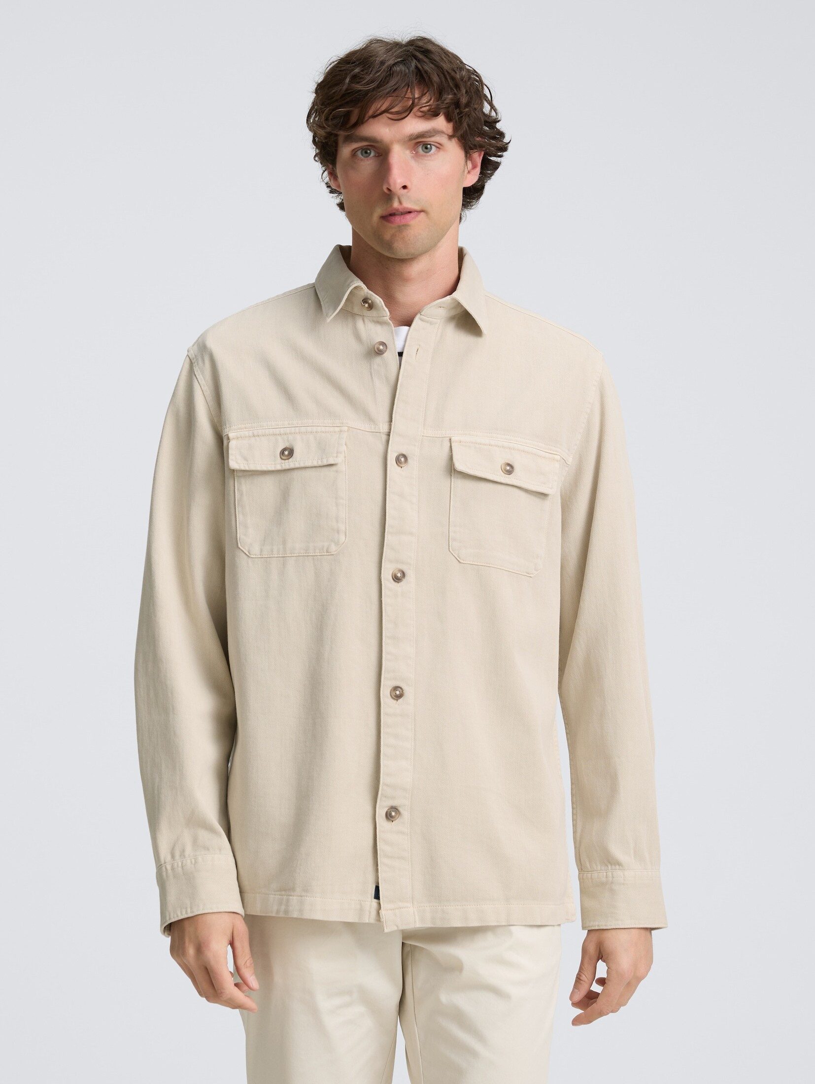 TOM TAILOR Langarmhemd Twill Overshirt aus günstig online kaufen