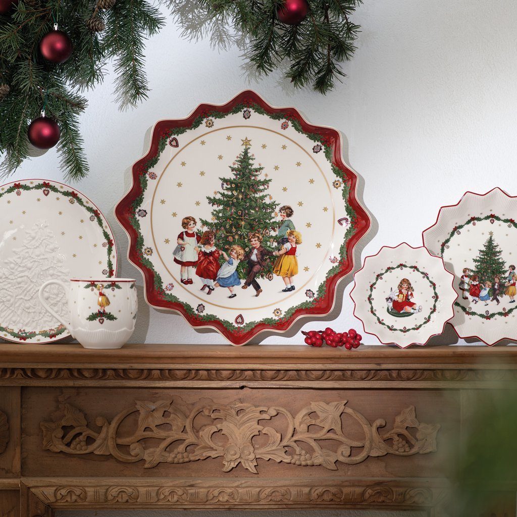 Villeroy & Boch Tortenplatte Toy's Fantasy Gebäckteller tief, Kinder tanzen, Porzellan, (1-tlg)