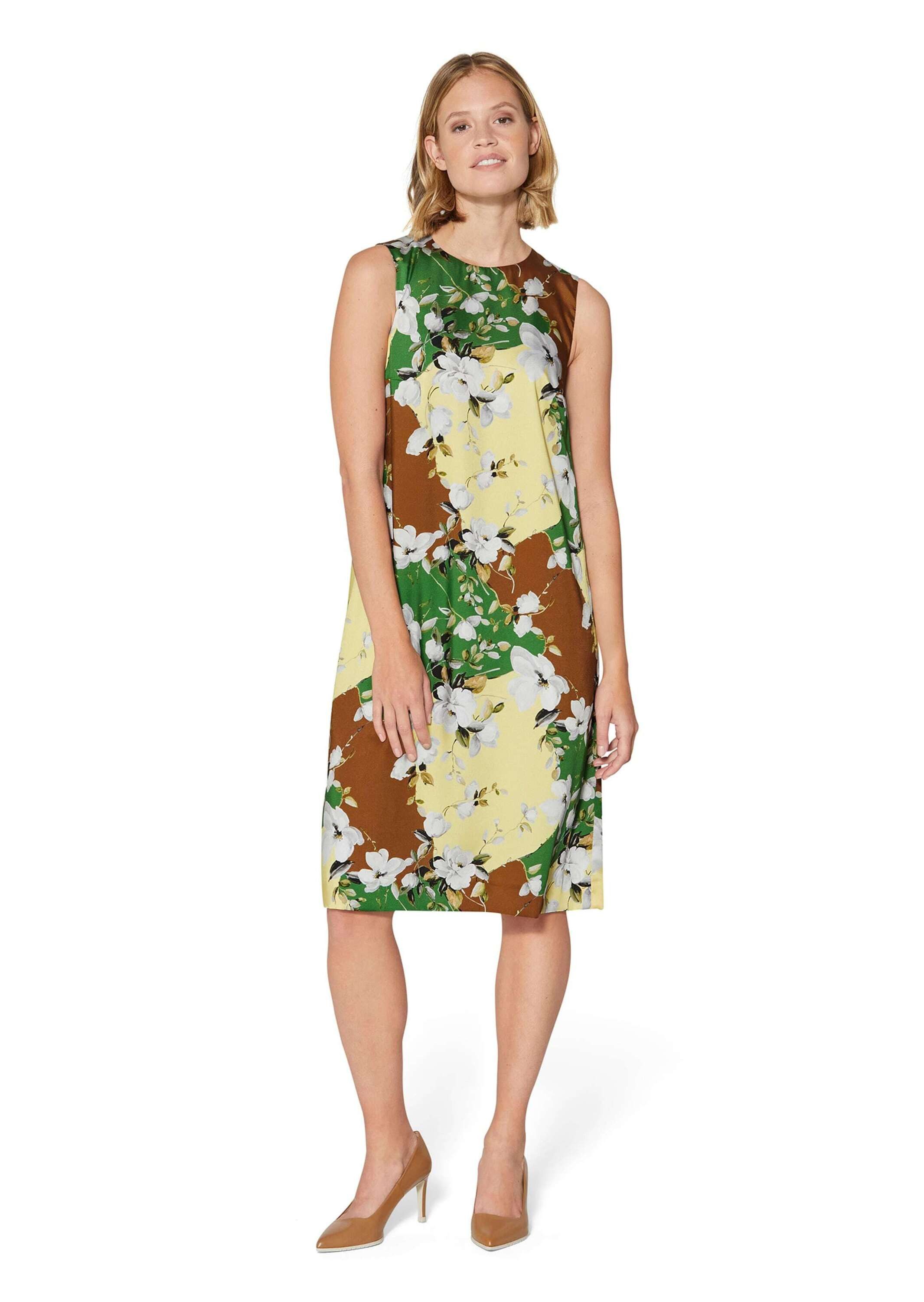 Midikleid Ärmelloses Kleid mit Blumenmuster