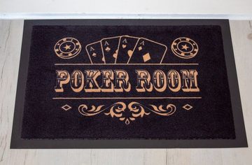 Fußmatte Poker Room Türmatte 060 x 040 cm, Mr. Ghorbani, Rechteckig, Höhe: 3 mm
