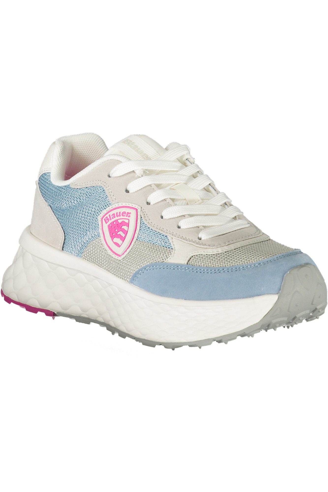 Blauer Sneaker Himmelblauer Damensportschuh mit Schnürsenkeln &
