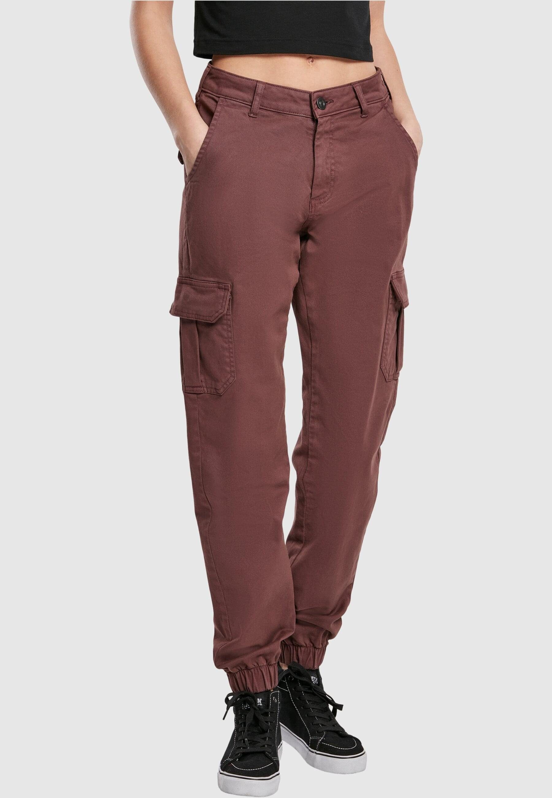 (1-tlg) CLASSICS cherry Cargohose Pants Waist Cargo High Ladies Damen URBAN