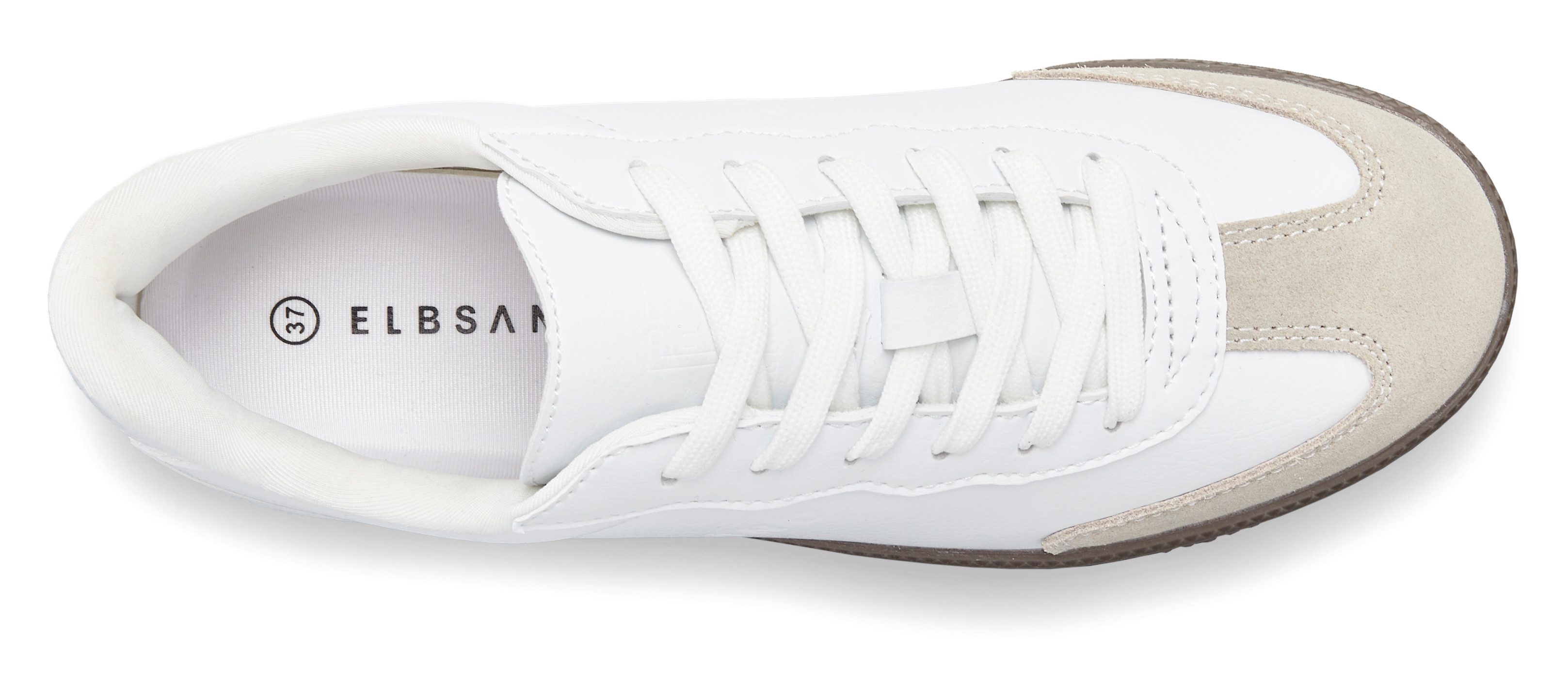 Elbsand Freizeitschuh Sneaker Retro Sneaker, Halbschuh, Schnürschuh mit Lederanteil Unisex