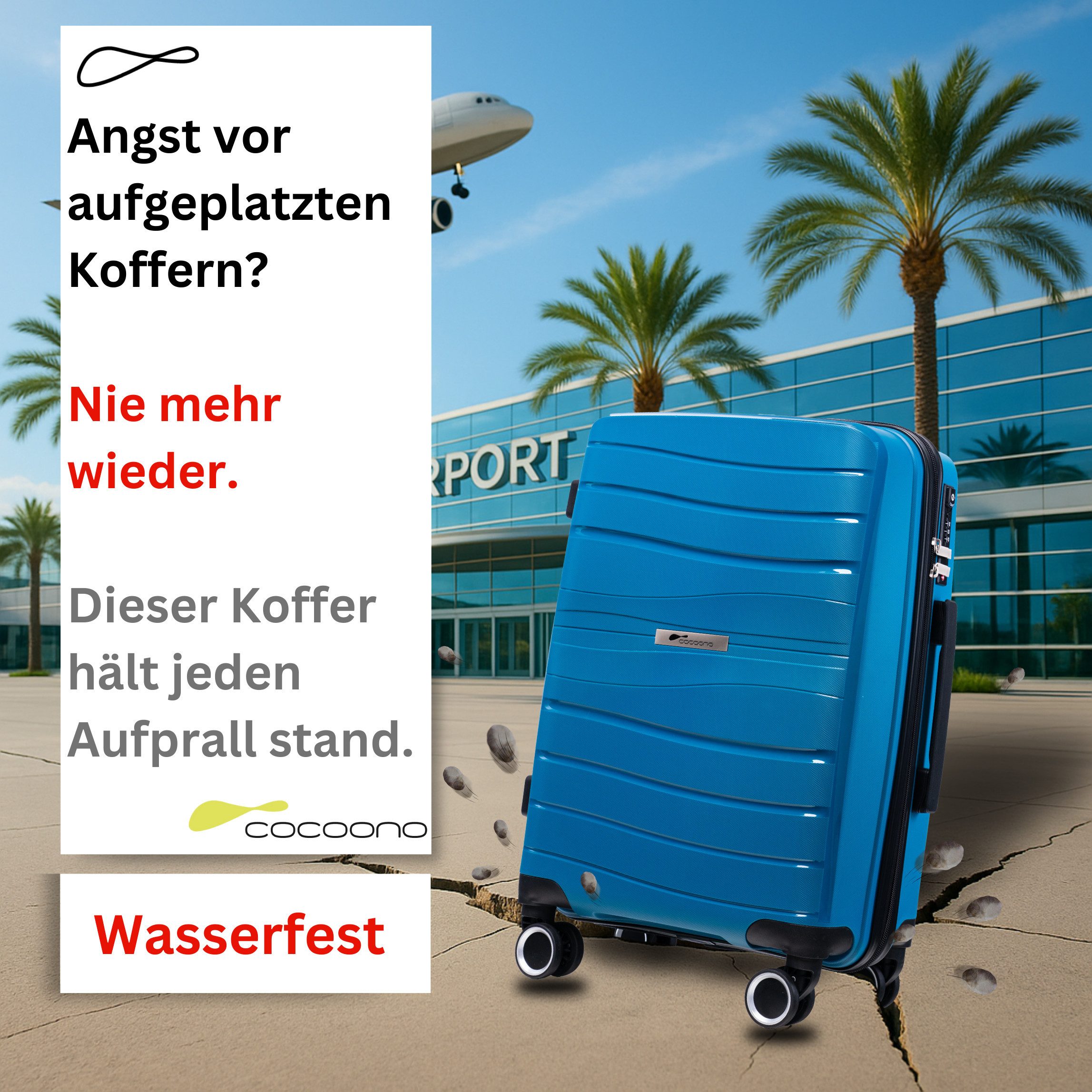 cocoono Hartschalen-Trolley LEON Hartschalenkoffer Trolley M/L/XL/3er günstig online kaufen