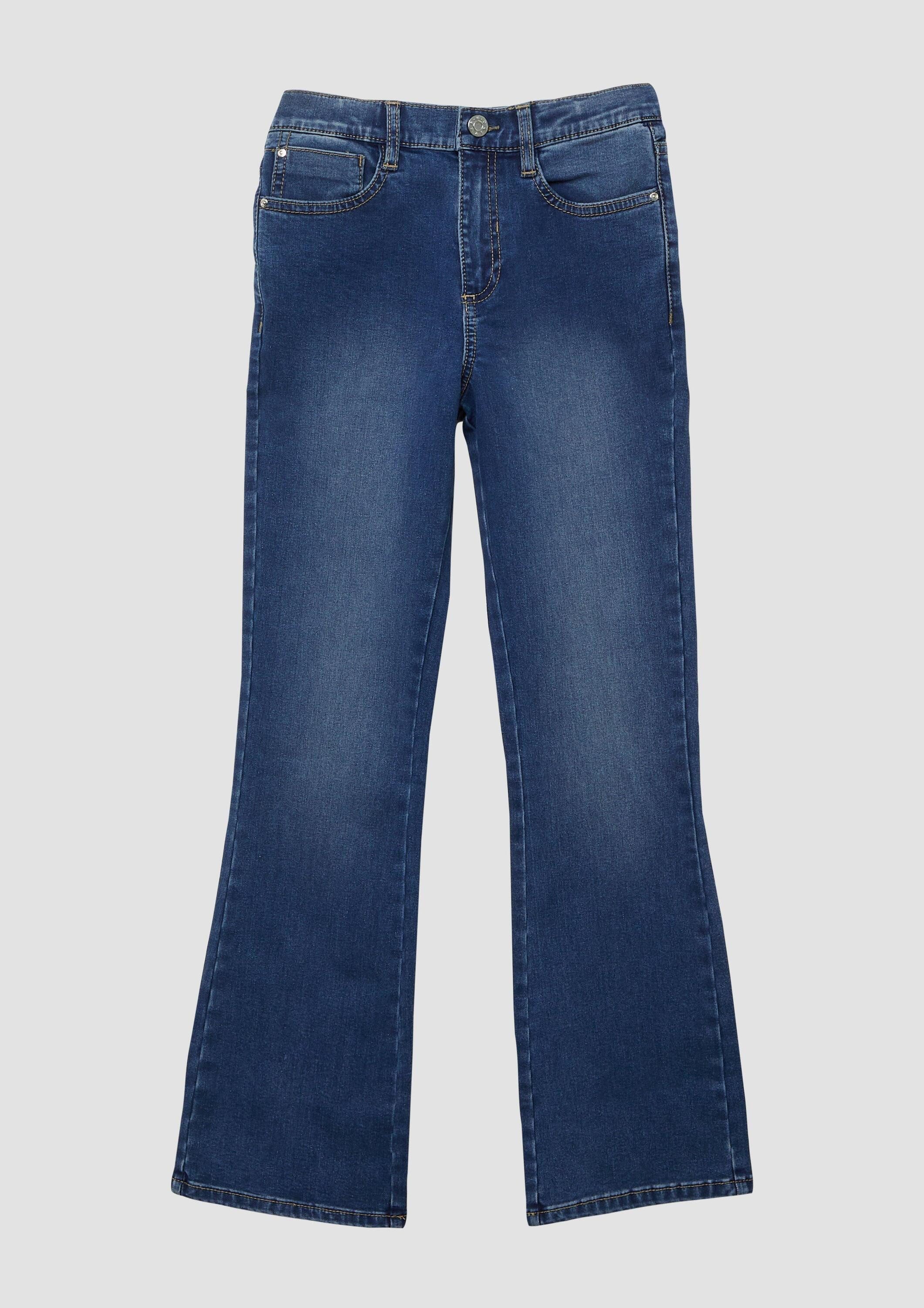 s.Oliver Bootcut-Jeans Jeans-Hose BEVERLY Jeans Beverly / Regular Fit / High Rise / Flared Leg / soft & warm