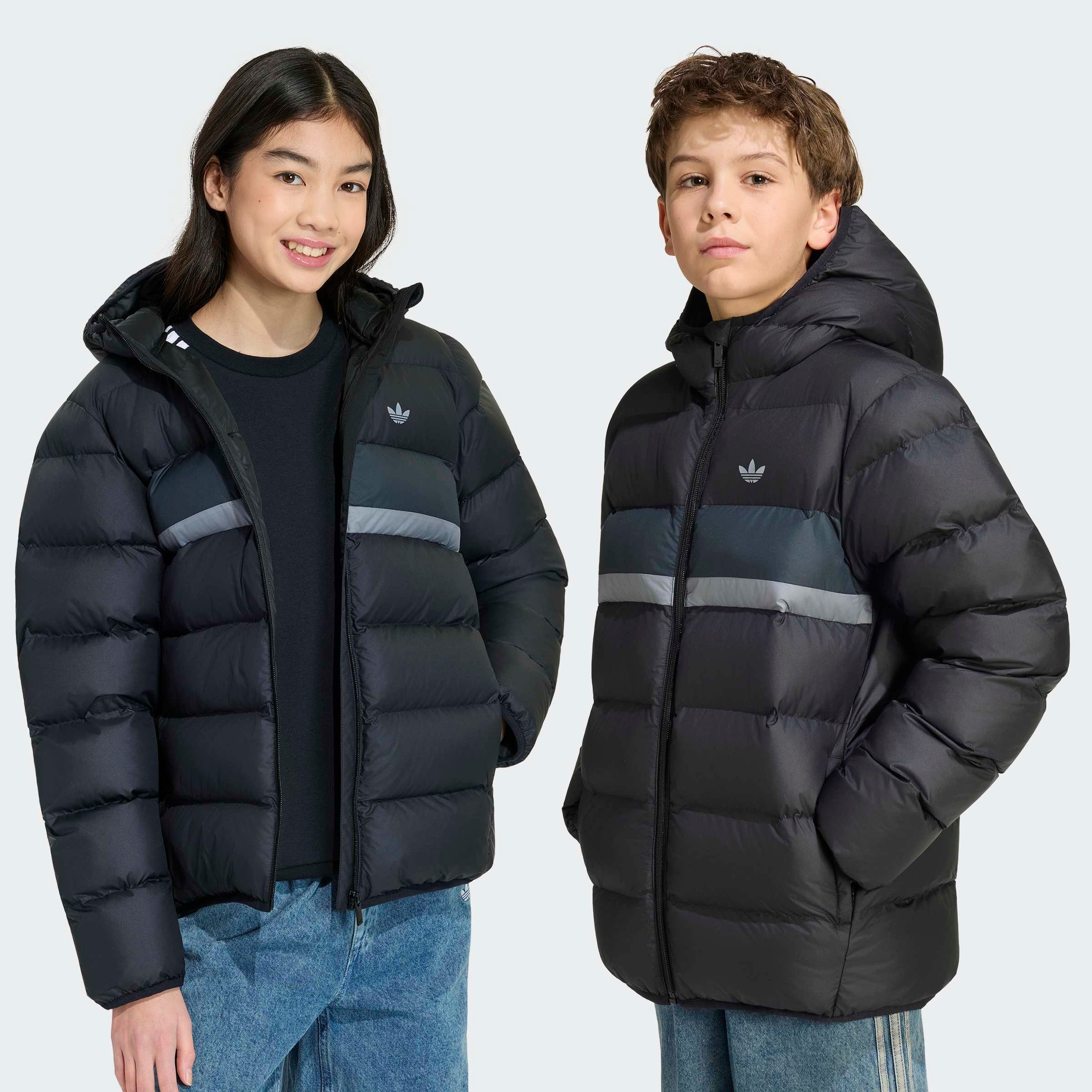 adidas Originals Outdoorjacke PUFFER, REGULÄR GESCHNITTEN, COLOURBLOCKING Outdoorjacke für Kinder, mit Reißverschluss, sportlicher Stil
