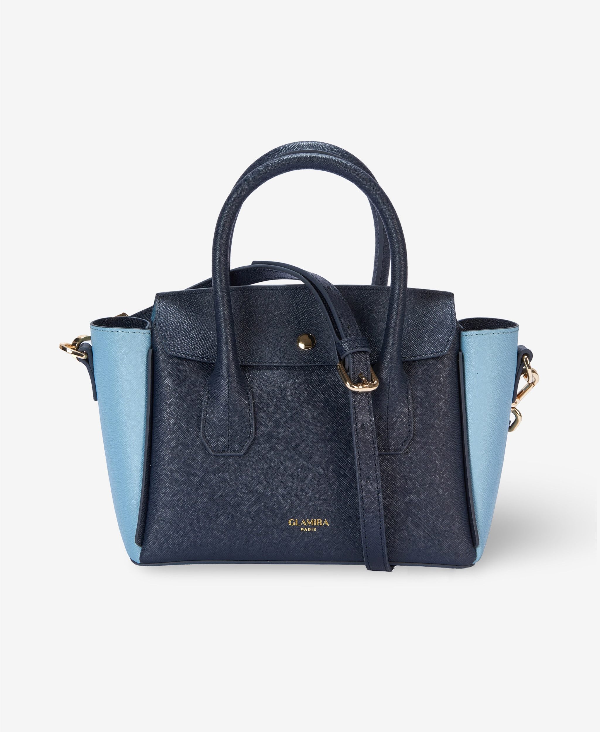 GLAMIRA Handtasche UrbanSphere Marineblaue Henkeltasche (1-tlg), echt Leder
