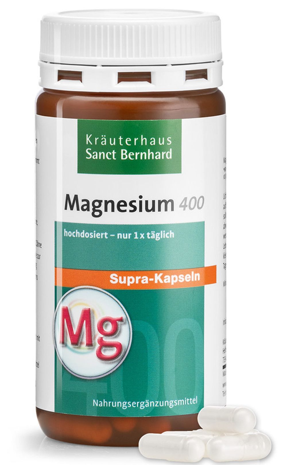 Sanct Bernhard Sanct Bernhard Magnesium 400-supra-120 Kapseln Kapseln