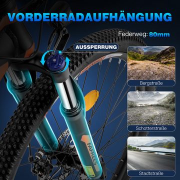 fafrees E-Bike 26 Hailong One 26-Zoll-E-MTB 250-W-Motor 13-Ah-Akku 21-Gang-Stadt, Erhöhter Komfort, CST 26"*2,1, verstellbarer Lenkervorbau