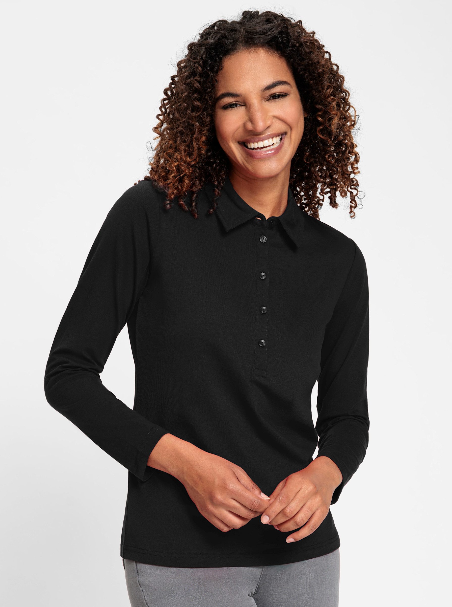 Casual Looks Poloshirt "Poloshirt" 1 Stk. tlg. günstig online kaufen
