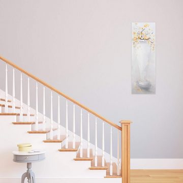KUNSTLOFT Gemälde Sanftmut der Natur 40x120 cm, Leinwandbild 100% HANDGEMALT Wandbild Wohnzimmer