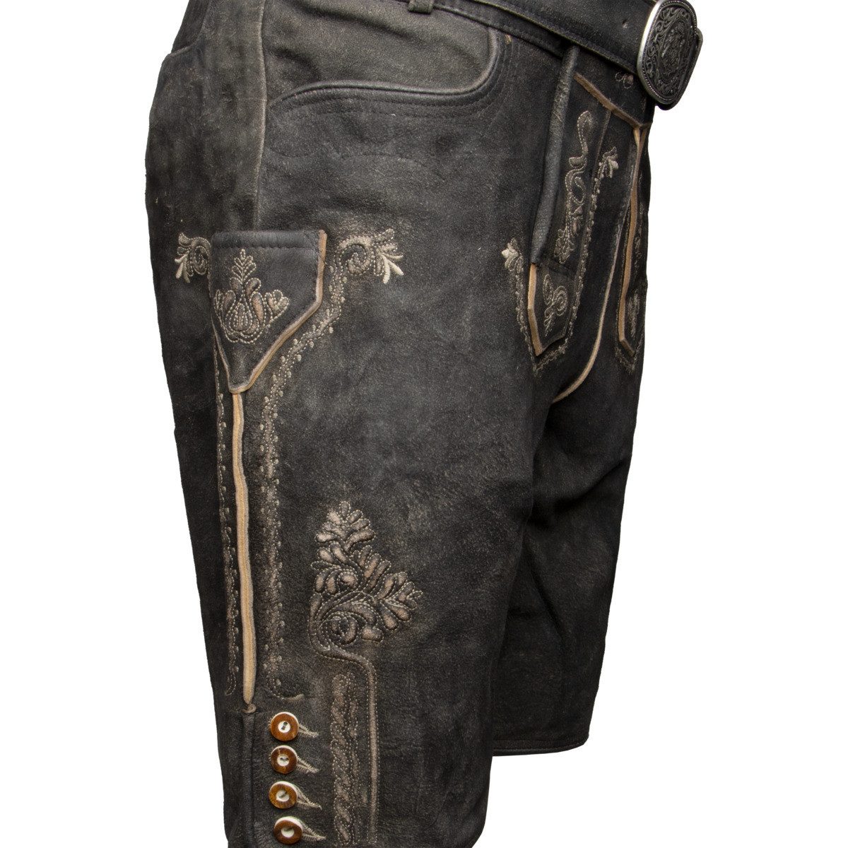 Stockerpoint Trachtenlederhose Georg Herren (1-tlg) Trachtenlederhose, Trachtenhose, Bayerische Lederhose, Oktoberfest