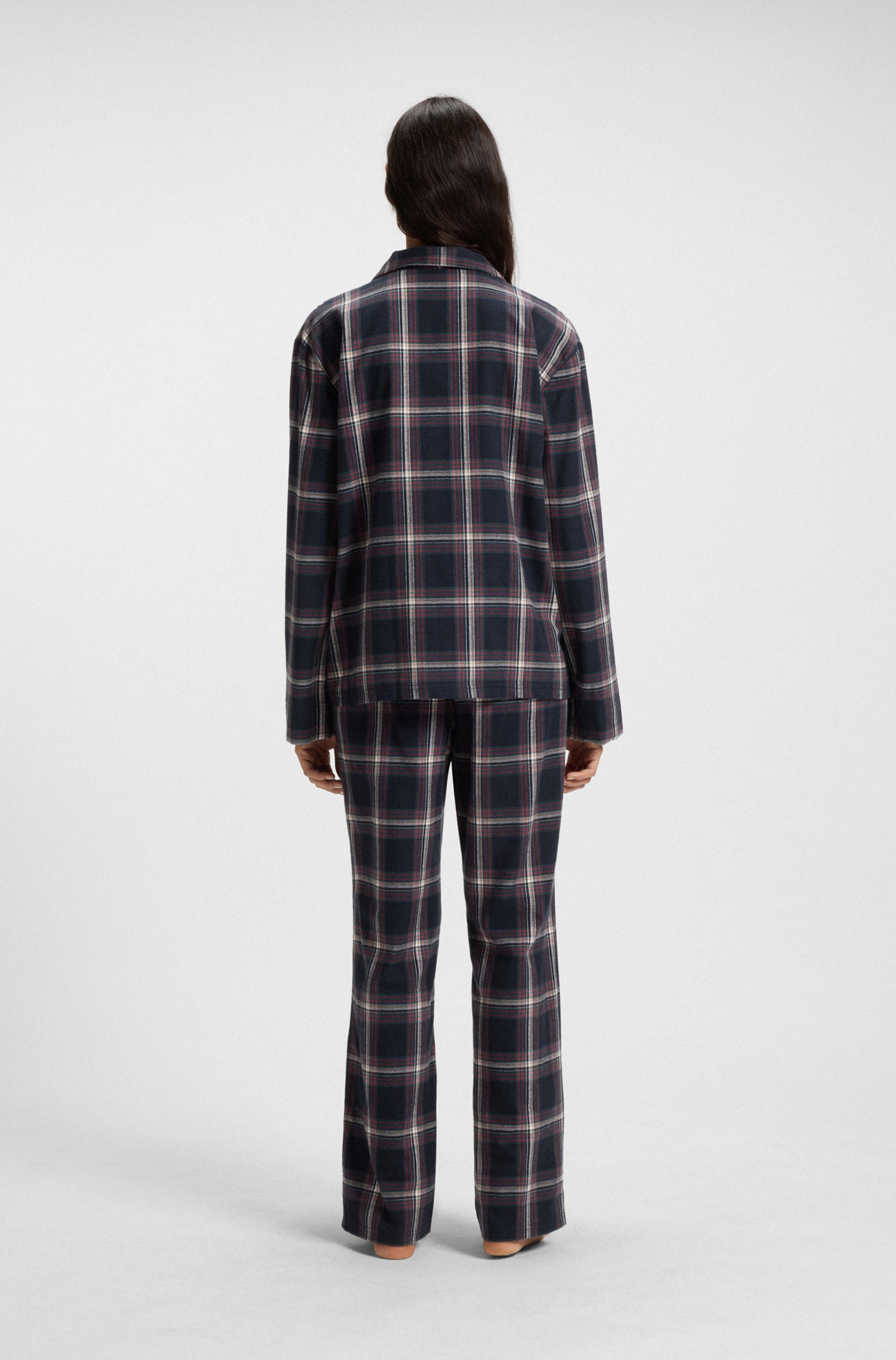 BOSS Pyjama Holiday Long Set kariert, günstig online kaufen