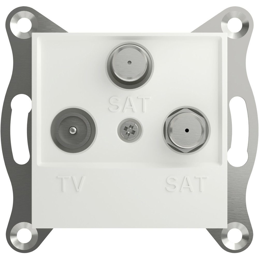 SCHNEIDER Переключатель Schneider Electric TV-SAT-SAT-Enddose Asfora Weiß (RAL 9003) EPH3670