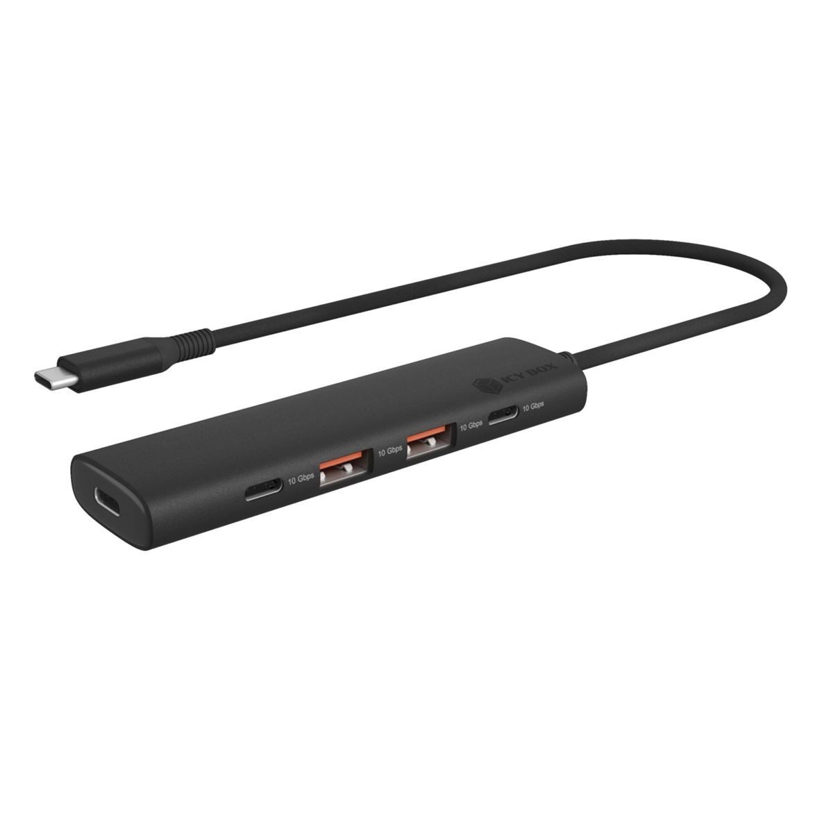 ICY BOX IB-HUB1437-CPD Tisch-Hub 4x USB 3.0 Type-A Netzwerk-Switch