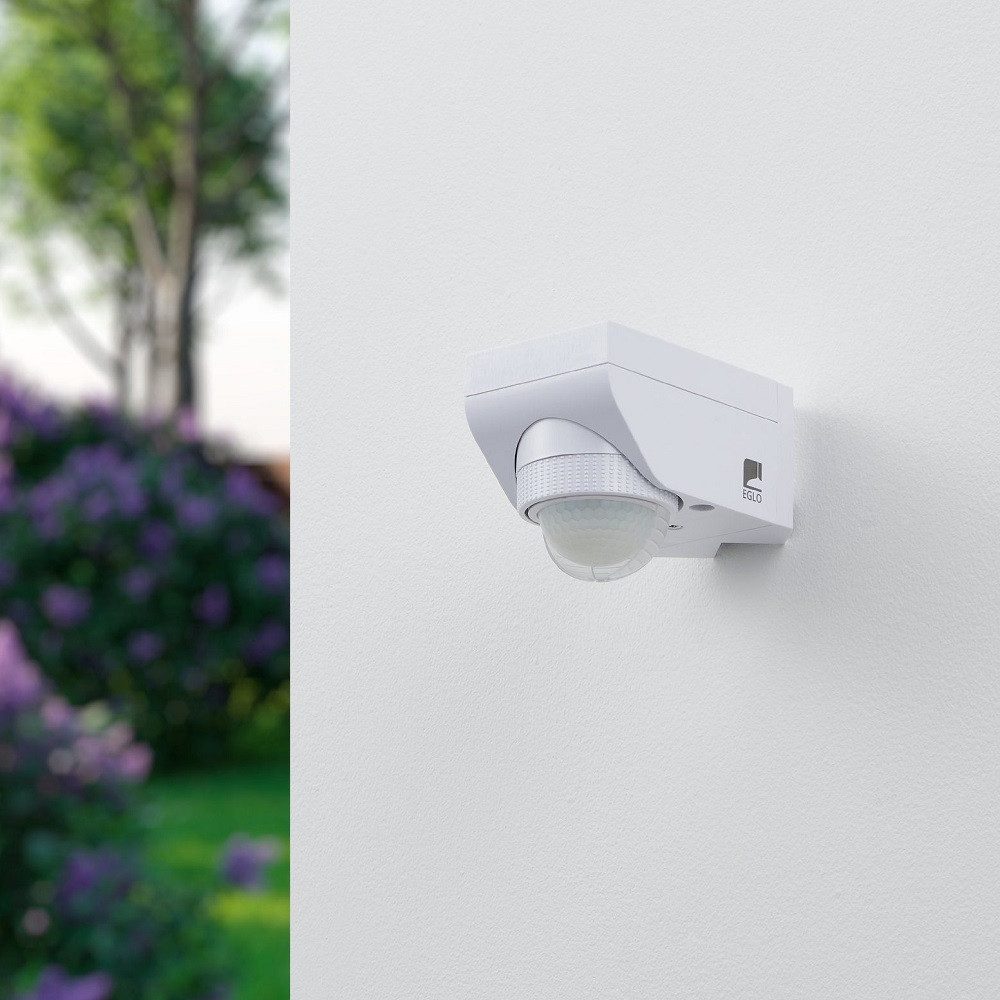 EGLO Wandleuchte 97466 Bewegungsmelderr "DETECT ME 4" Kunststoff weiß Tageslichtsensor
