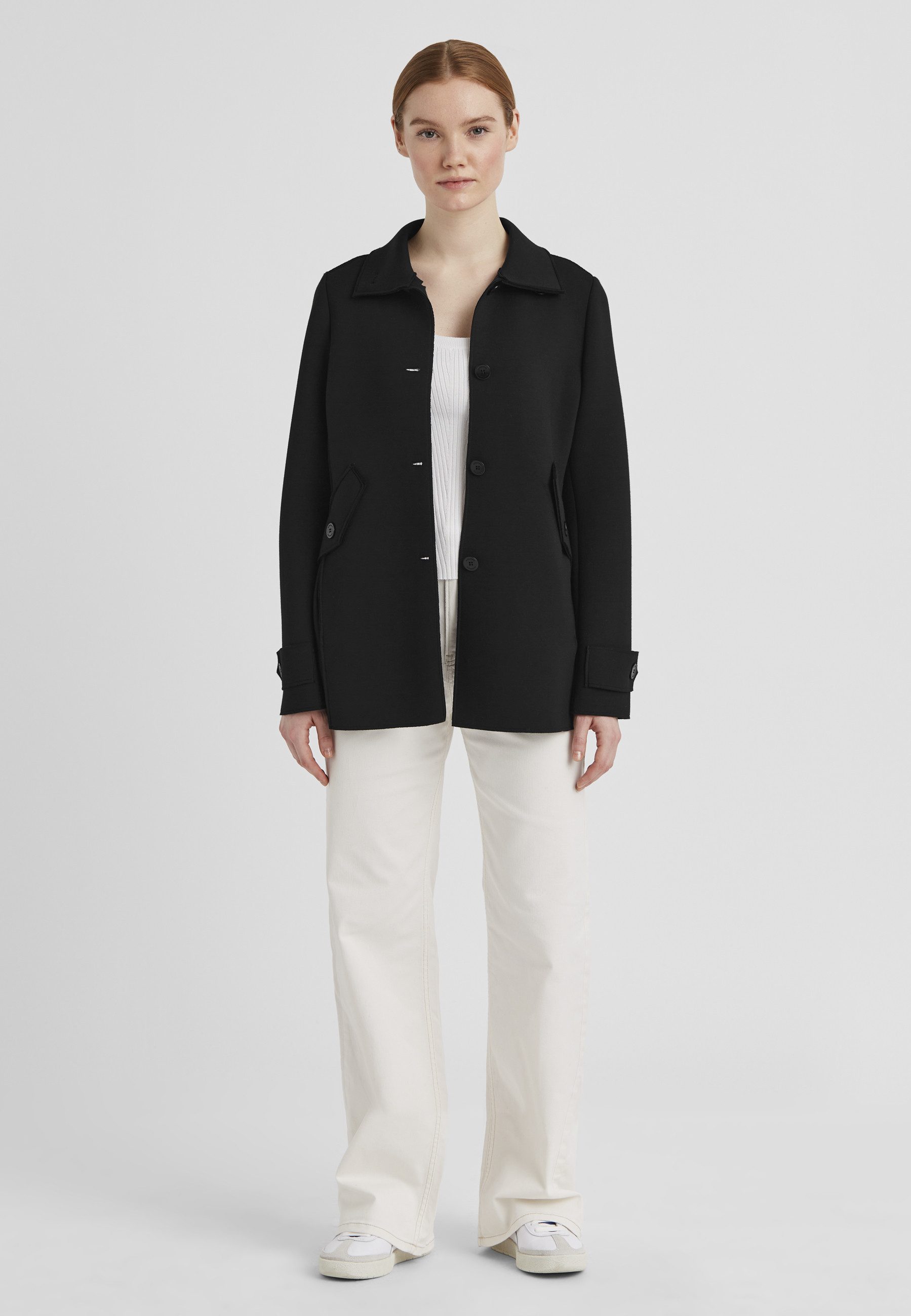 Milestone Kurzmantel MSAddison Damen Jacke Mantel kurz klassisch Knöpfe sch günstig online kaufen