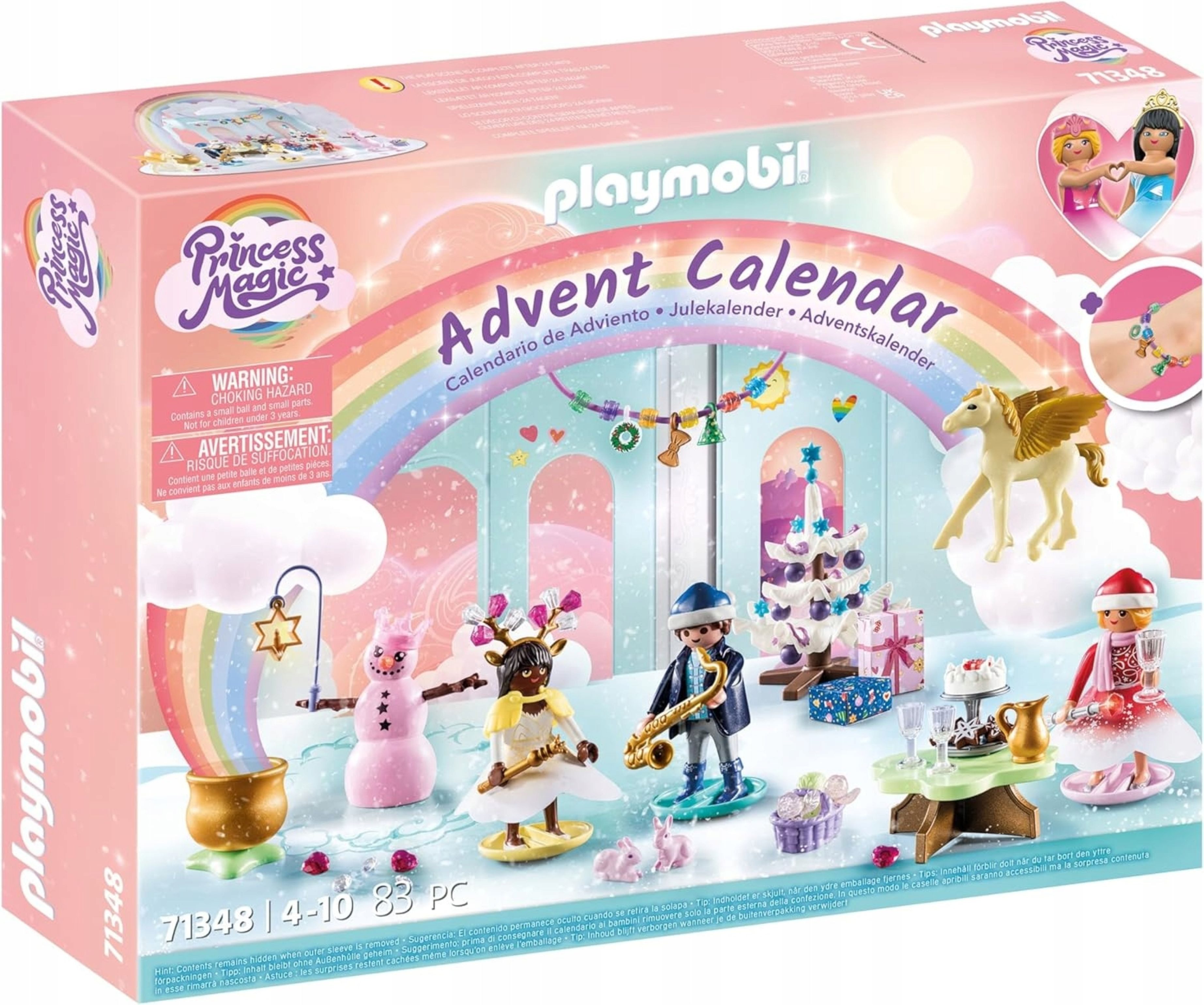 Playmobil® Adventskalender PLAYMOBIL Adventskalender Princess Magic – 83-teiliges Set für Kinder (1-tlg)