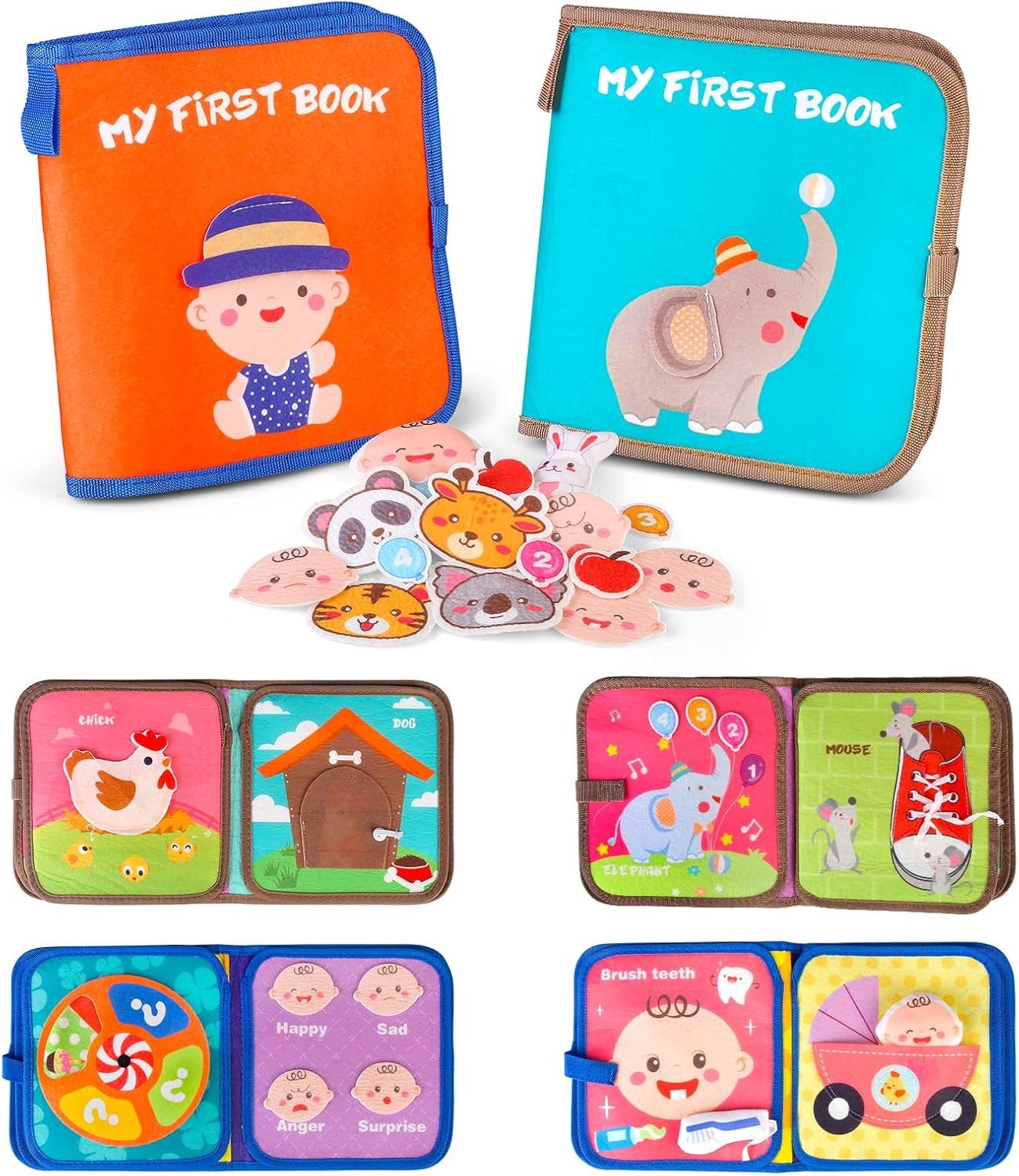 Kramow Stoffbuch Busy Board Montessori Spielzeug günstig online kaufen