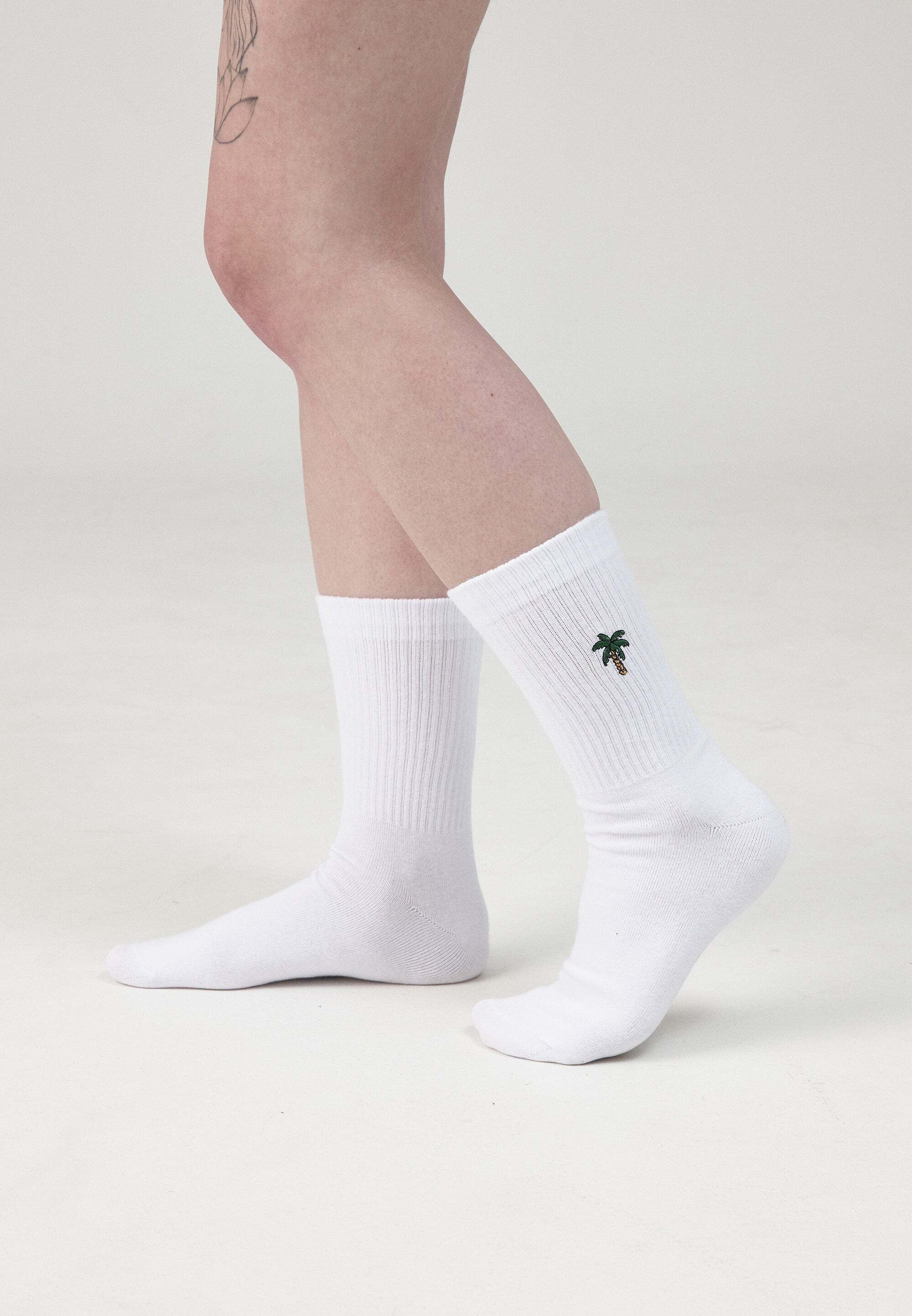 SNOCKS Tennissocken Hohe Sportsocken Statement (2-Paar) aus Bio-Baumwolle, günstig online kaufen