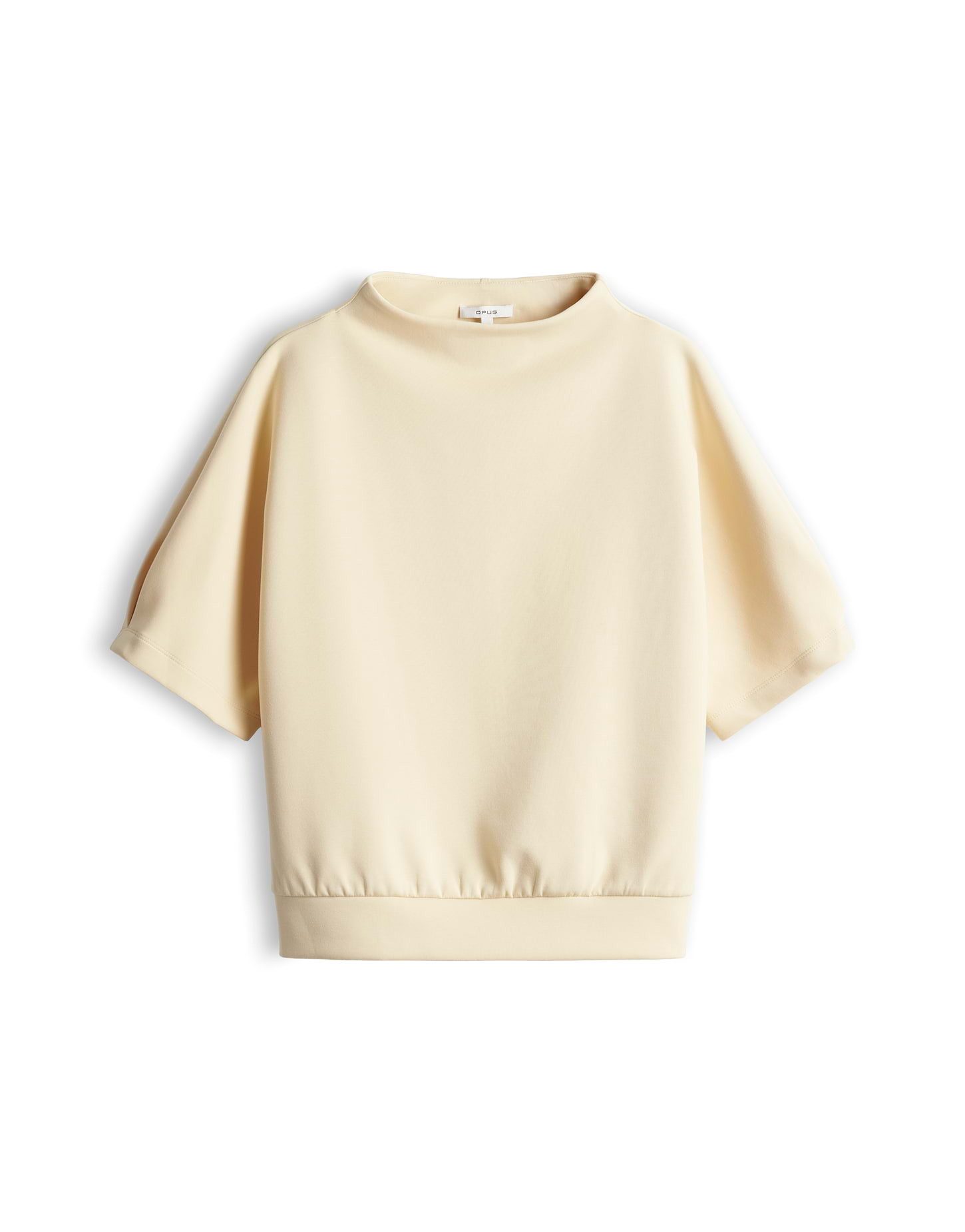 OPUS Sweatshirt Sweattop mit Funnel Neck Cleane Form mit modernem Detail