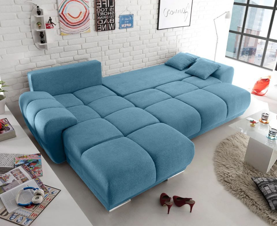 ED EXCITING DESIGN Ecksofa Anton, mit Schlaffunktion