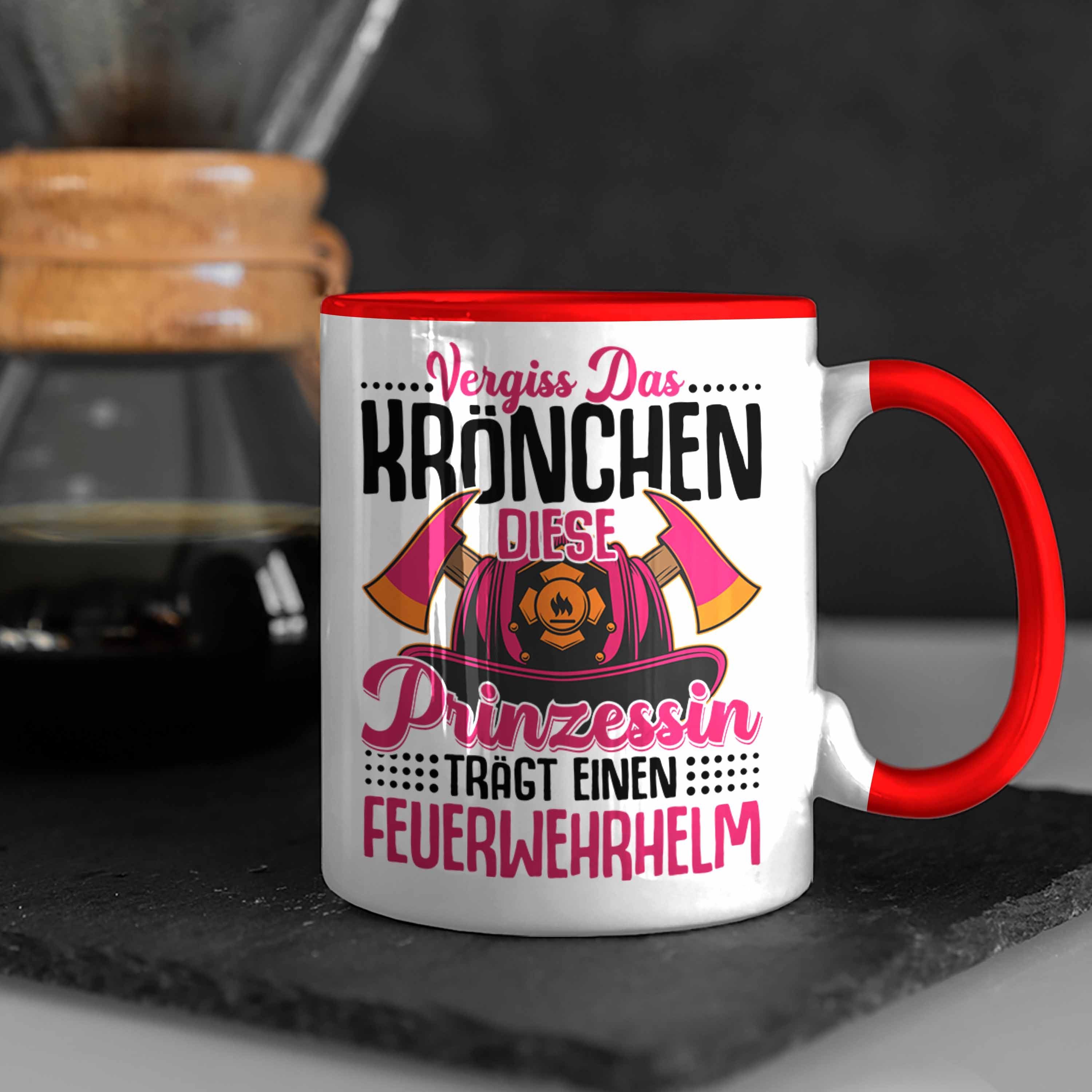 - Rot Trendation Krönchen Vergiss Feuerwehr Feuerwehrfrauen Tasse Trendation Frauen Spruch Das Geschenk Frau Tasse Geschenkidee