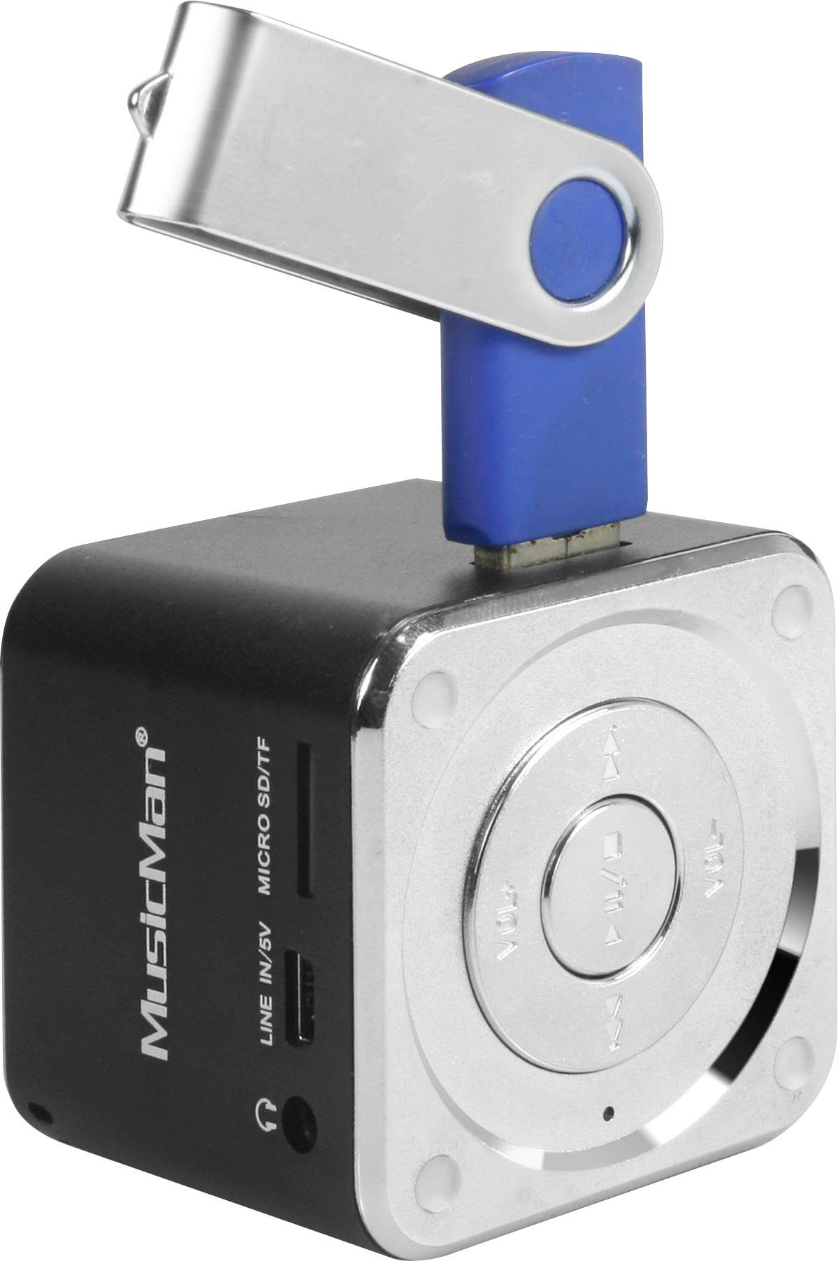 Portable-Lautsprecher schwarz (3 MusicMan Mini W) Technaxx Soundstation