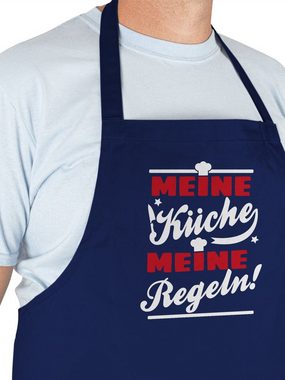 Shirtracer Kochschürze Meine Küche Meine Regeln, (1-tlg), Kochschürze