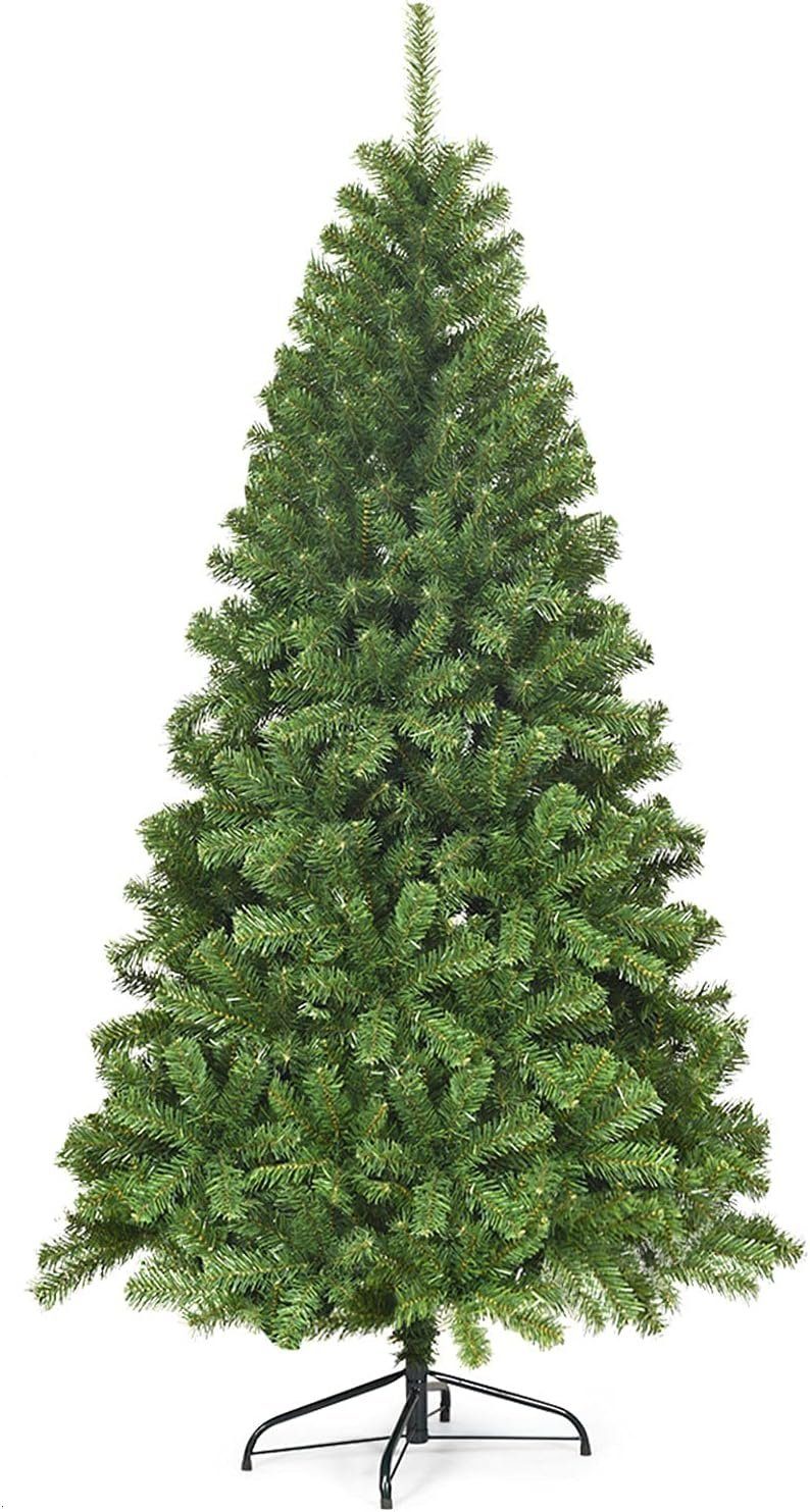 KOMFOTTEU Künstlicher Weihnachtsbaum PVC, Tannenbaum, mit Metallständer