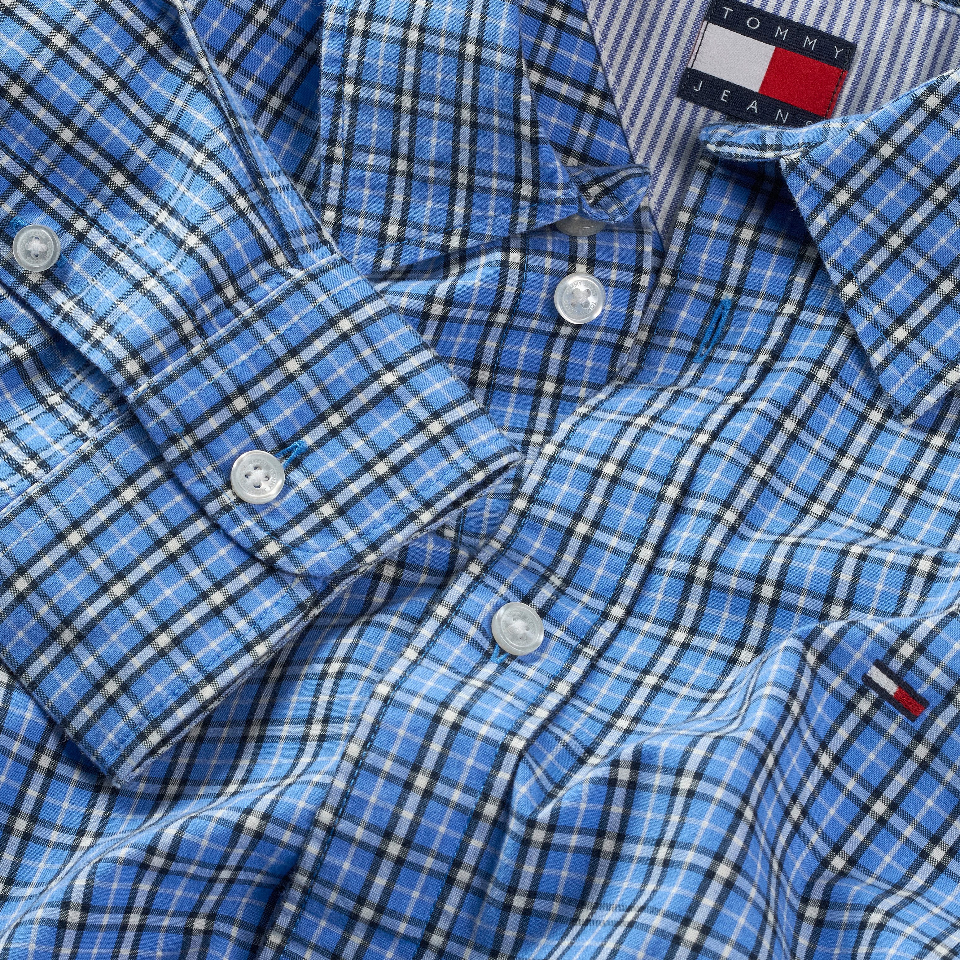 Tommy Jeans Langarmhemd TJM ESSNT POPLIN REG SHIRT EXT Mit Rundhalsausschnitt – Bild 5 von 5