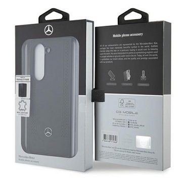 Mercedes Smartphone-Hülle Mercedes Samsung Galaxy Z Fold5 Hardcase Leather Urban Cover Schwarz