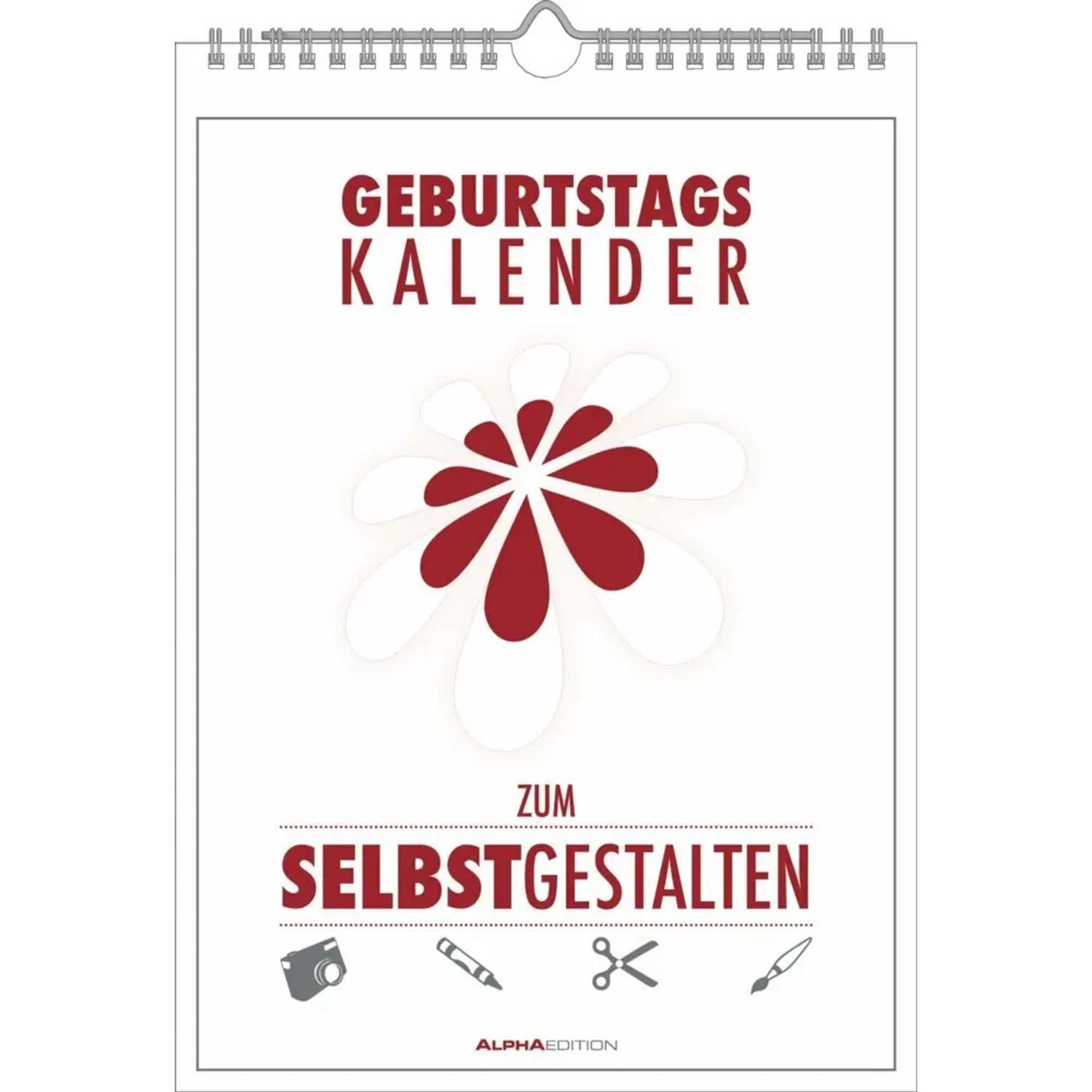 Alpha Edition Geburtstagskalender Geburtstagskalender zum Selbstgestalten