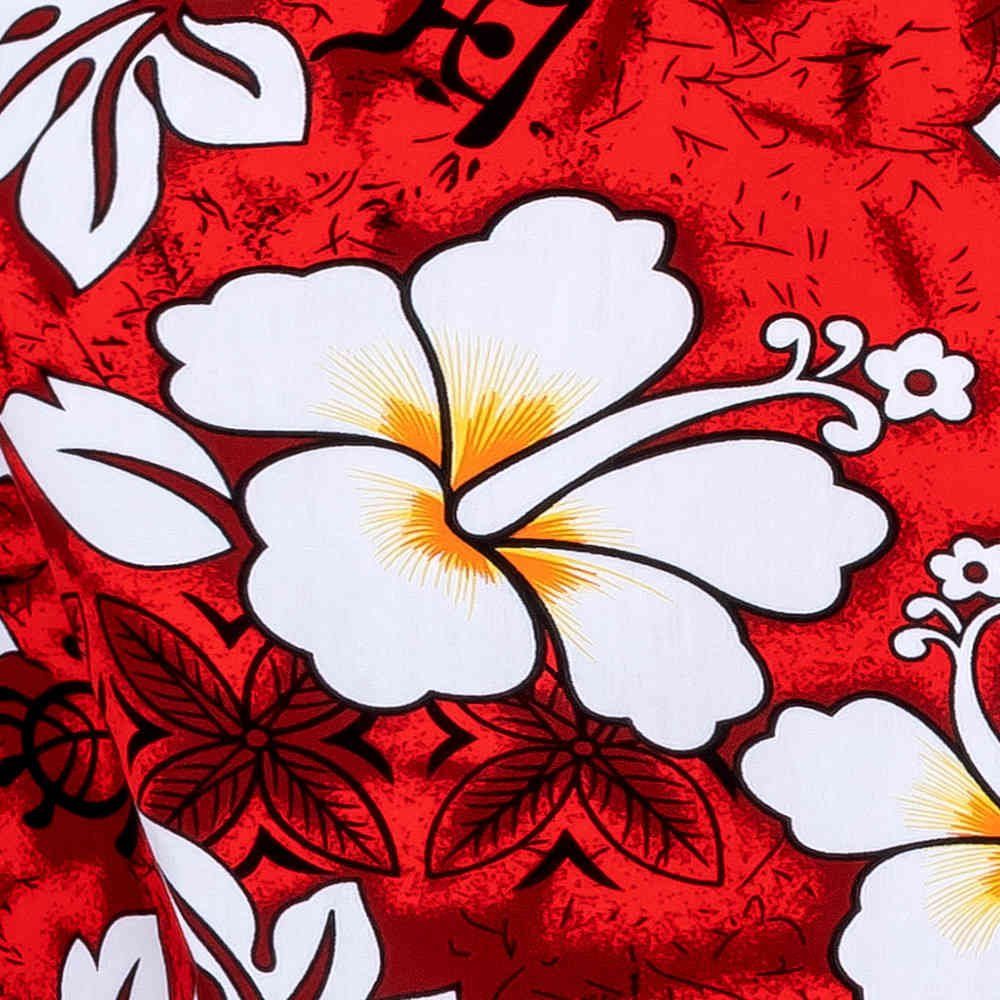 Hawaiihemdshop.de Hawaiihemd Hawaii Hemd Herren Baumwolle Kurzarm Hawaiihemd mit Blüten